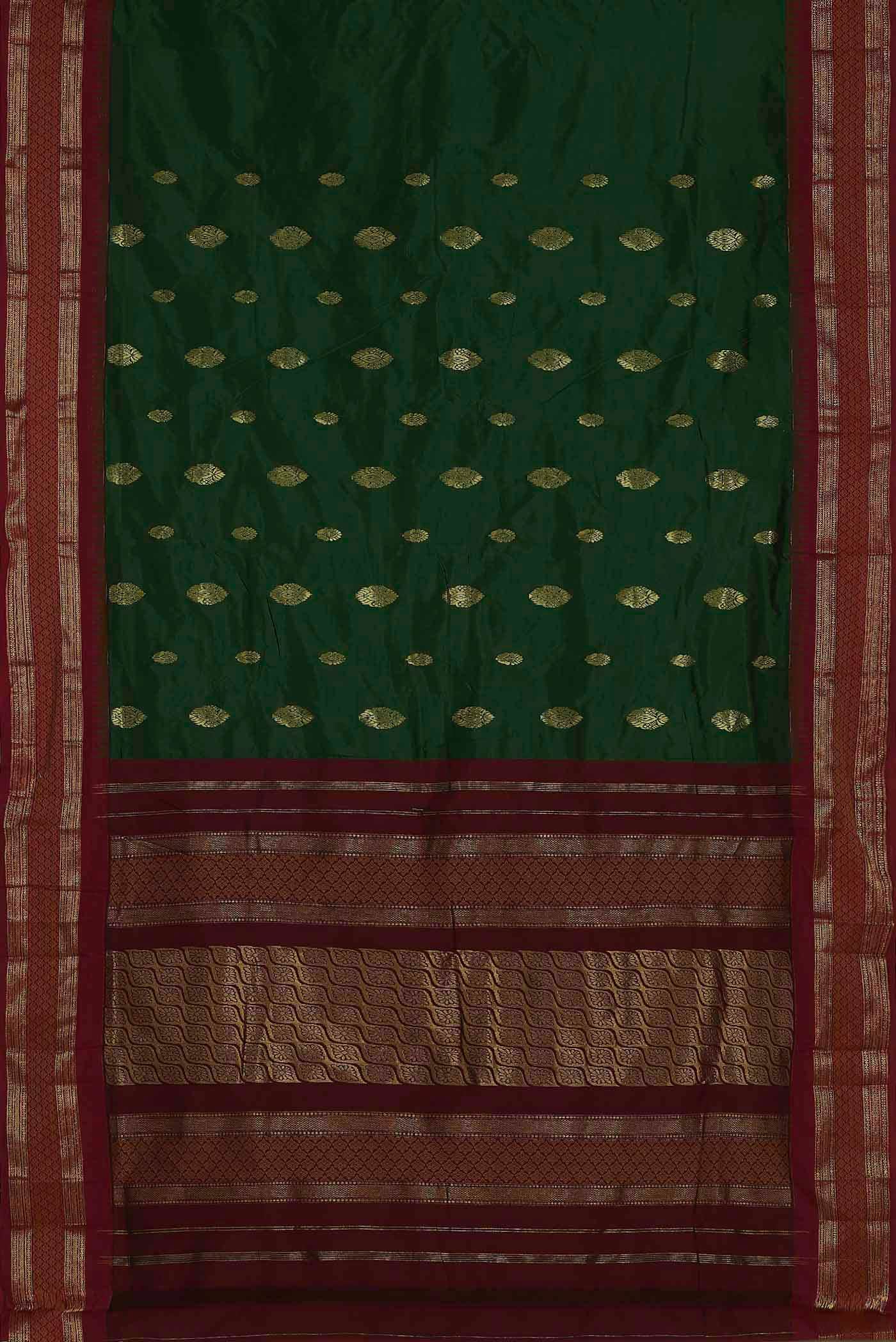 Green Bangalore Silk Saree