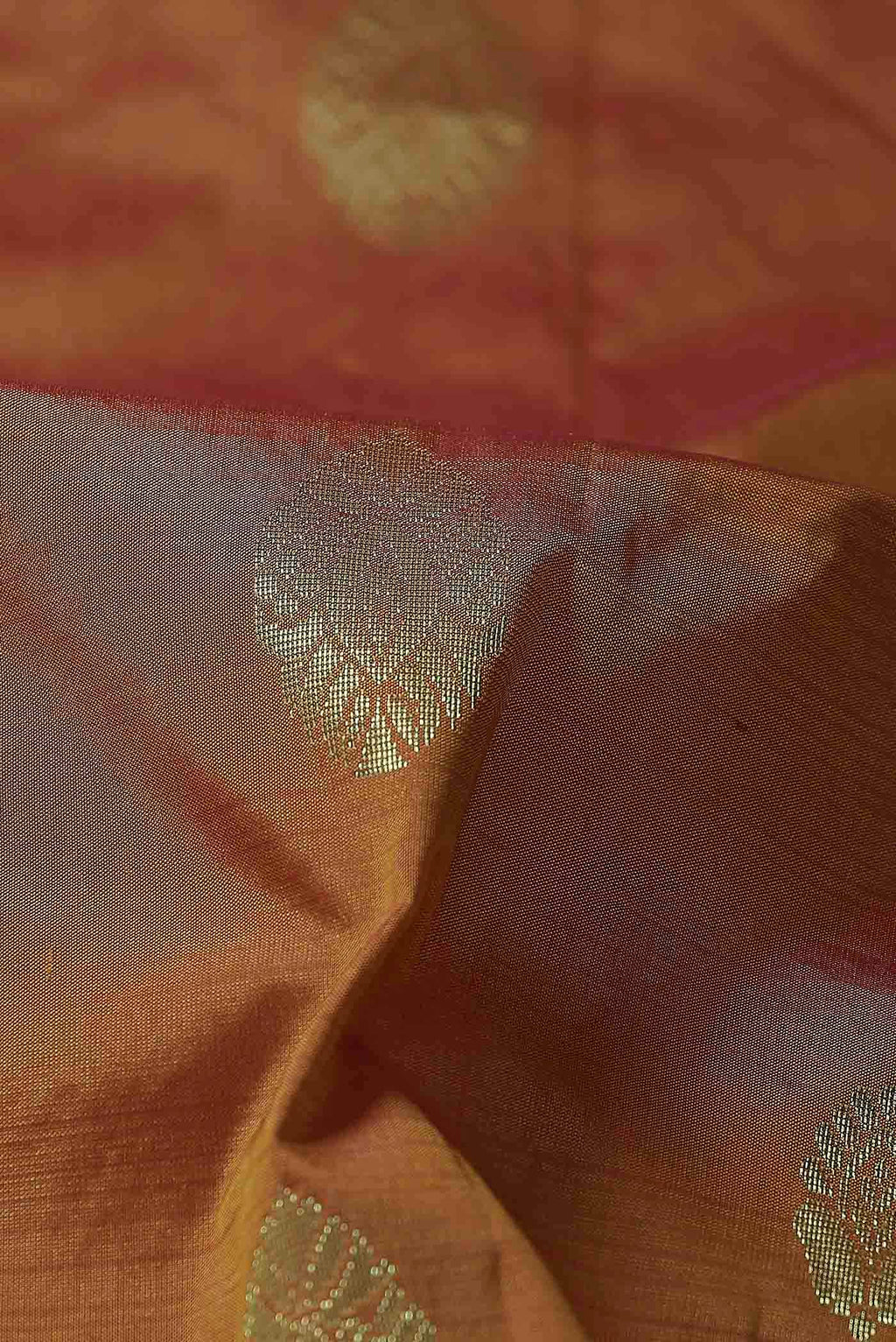 Orange Blended Bangalore Silk Saree