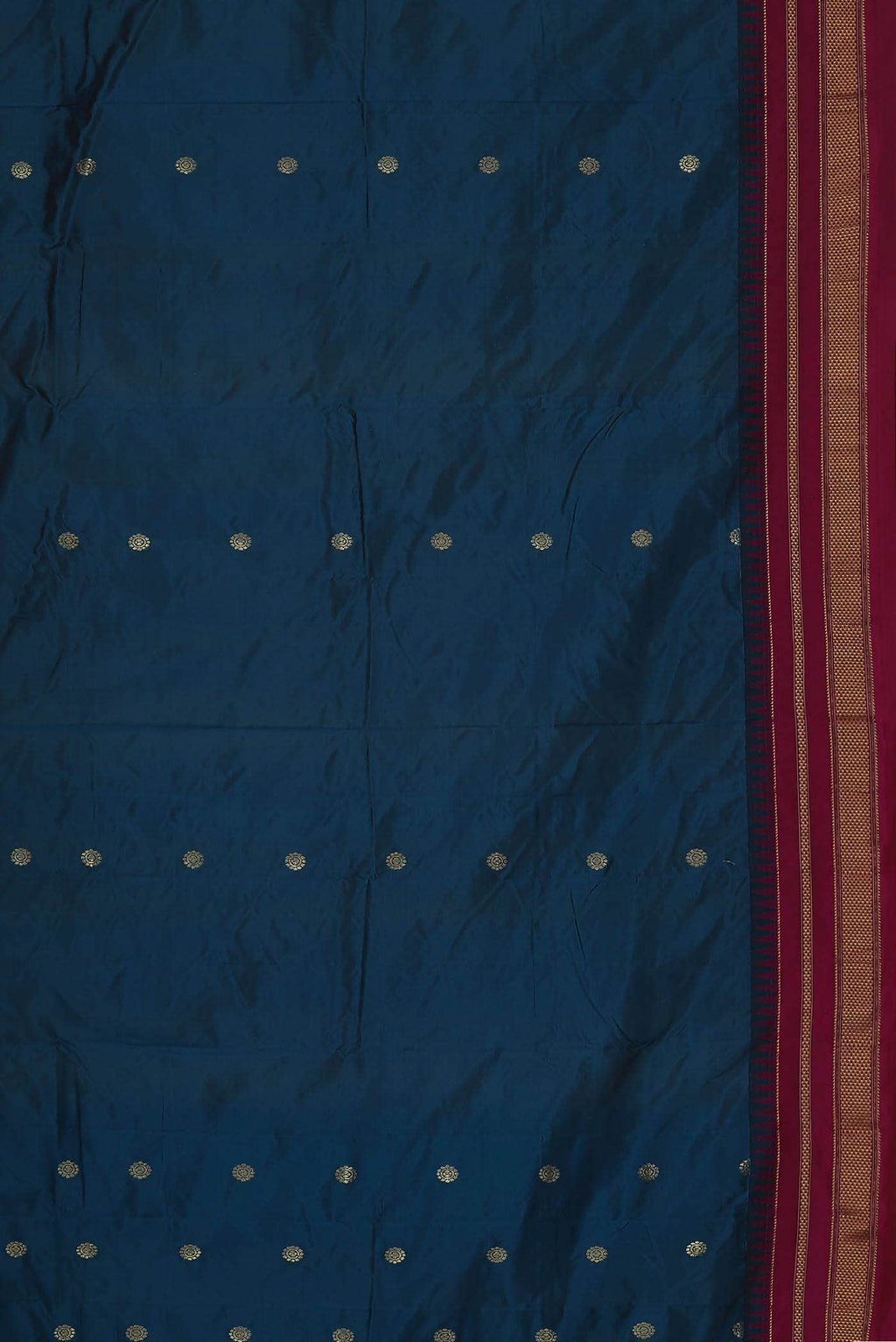 Blue Blended Bangalore Silk Saree