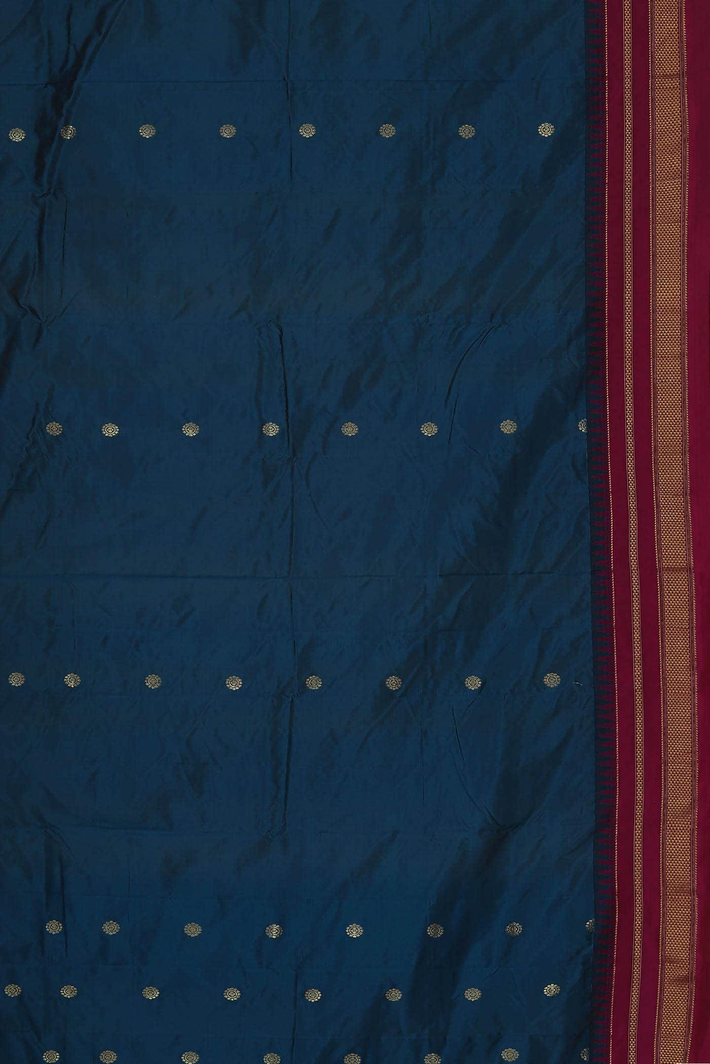 Blue Blended Bangalore Silk Saree