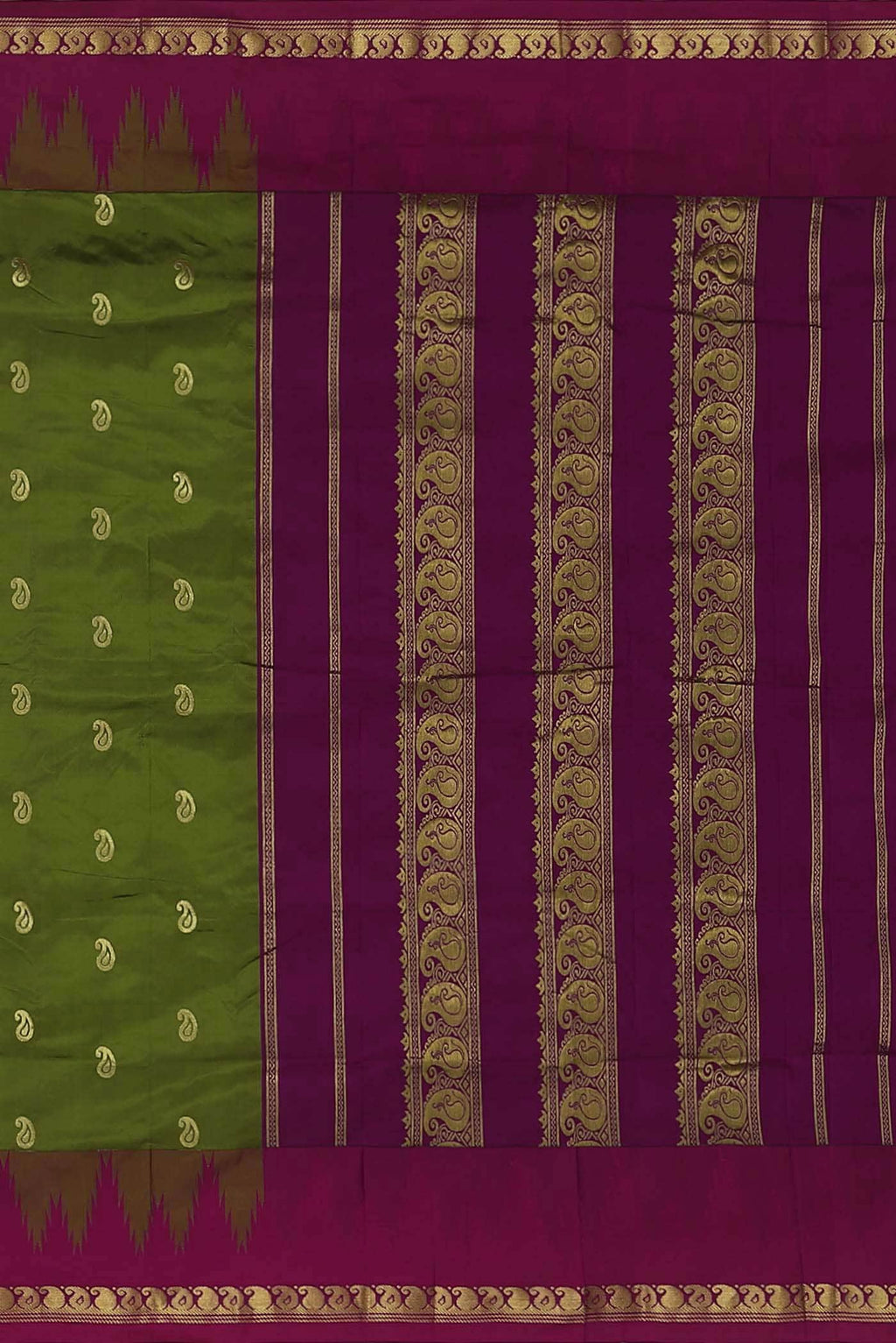 Green Blended Bangalore Silk Saree