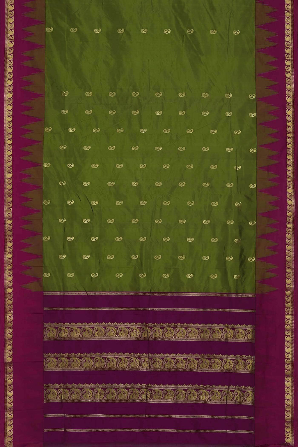 Green Blended Bangalore Silk Saree