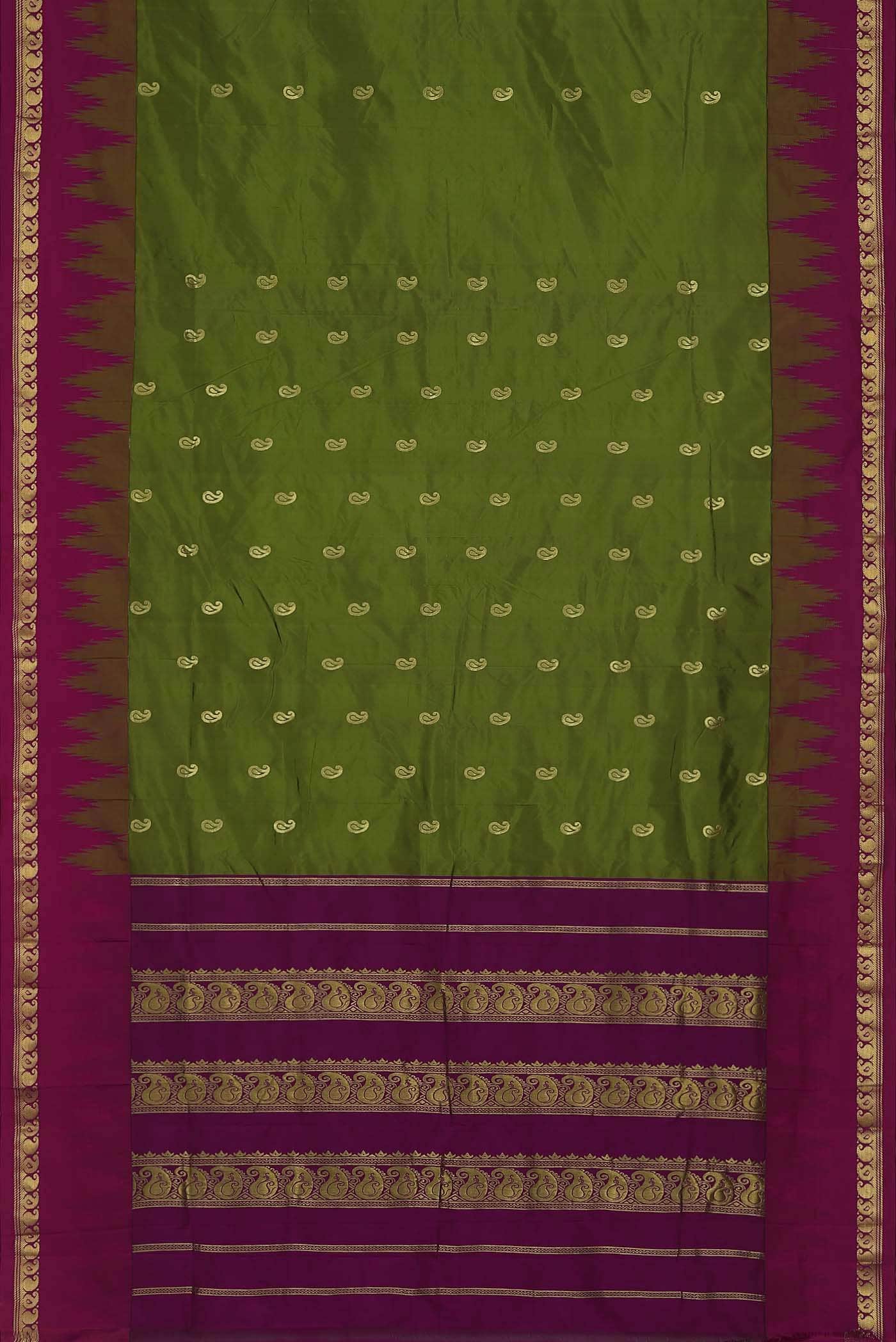 Green Blended Bangalore Silk Saree