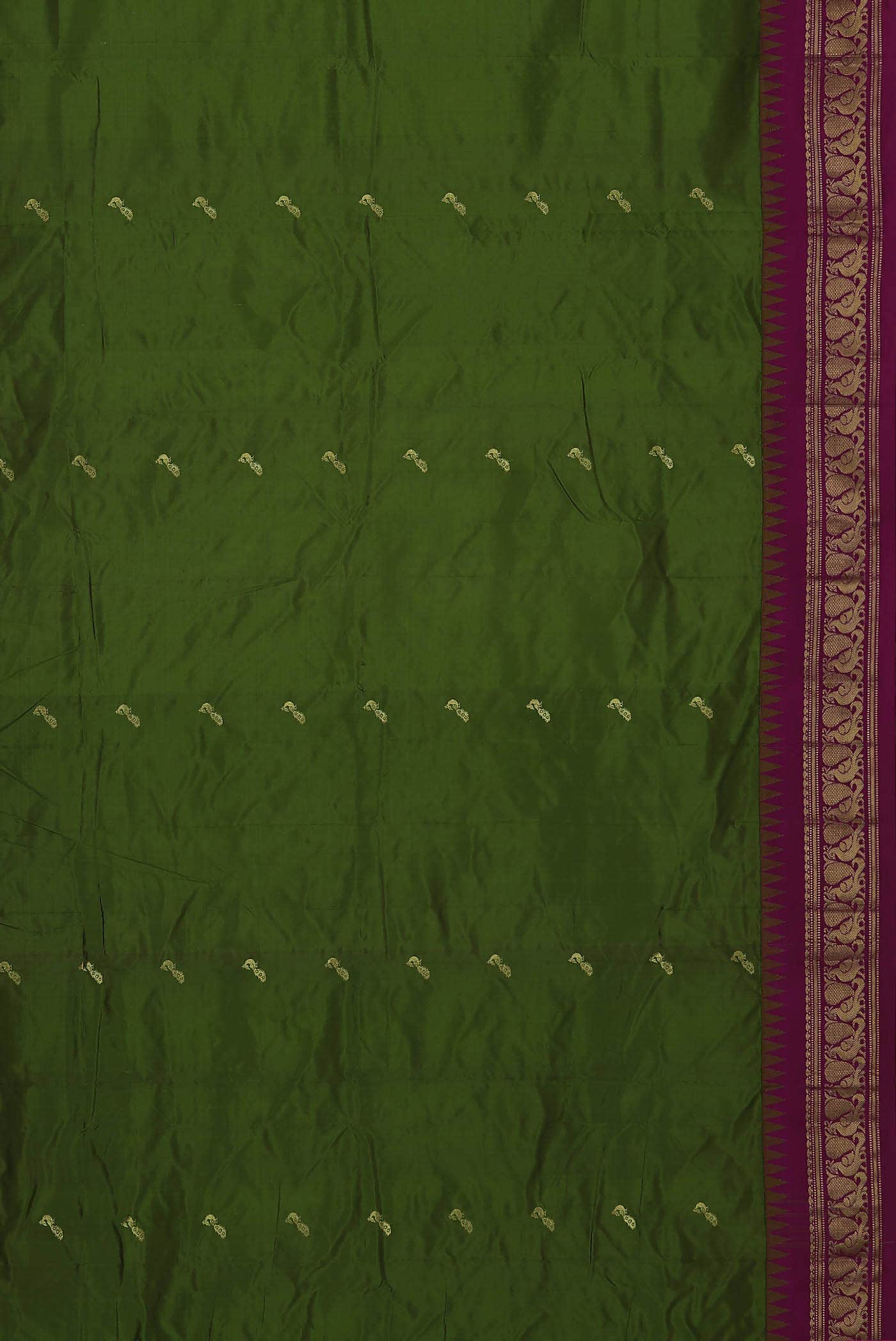 Green Blended Bangalore Silk Saree