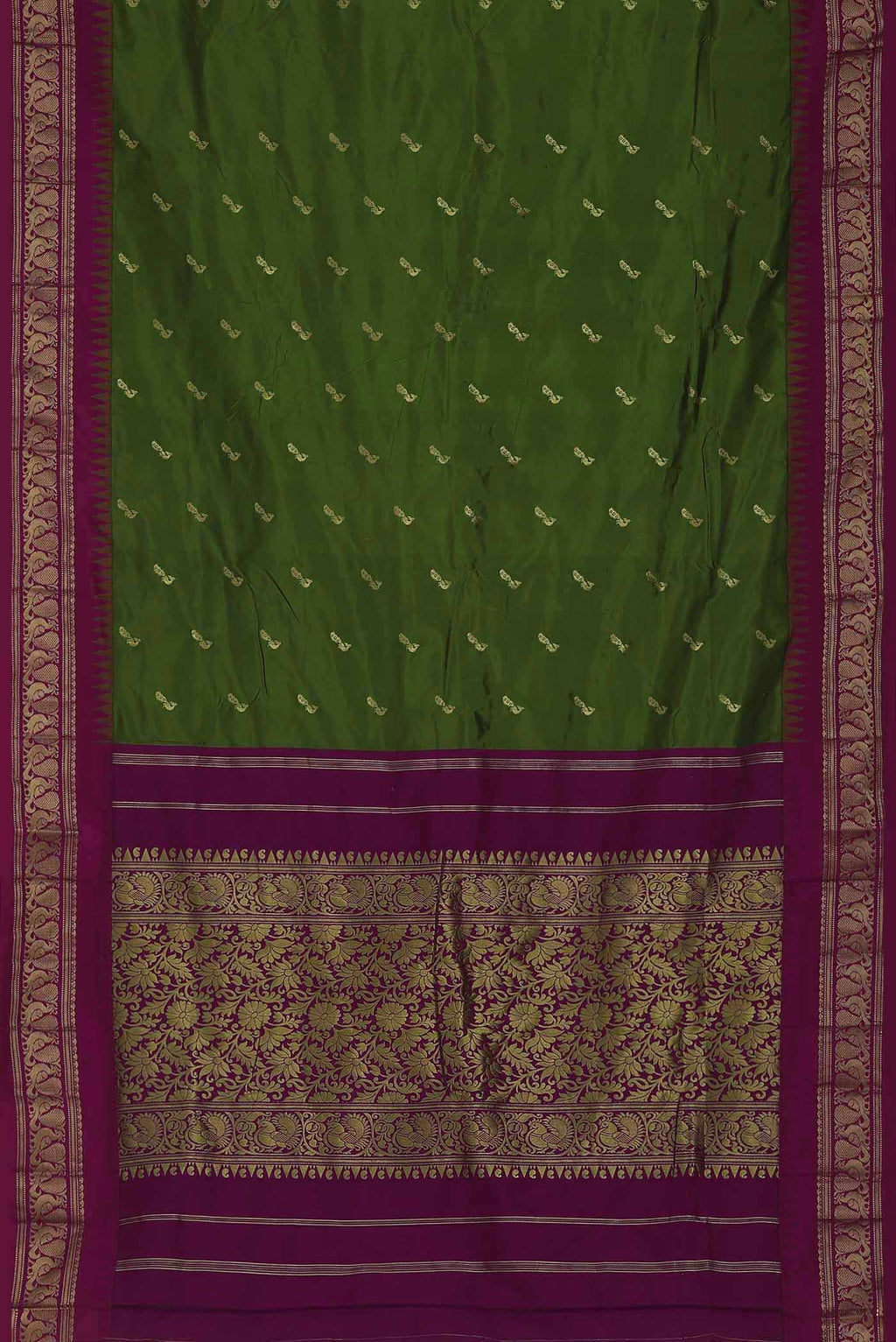 Green Blended Bangalore Silk Saree