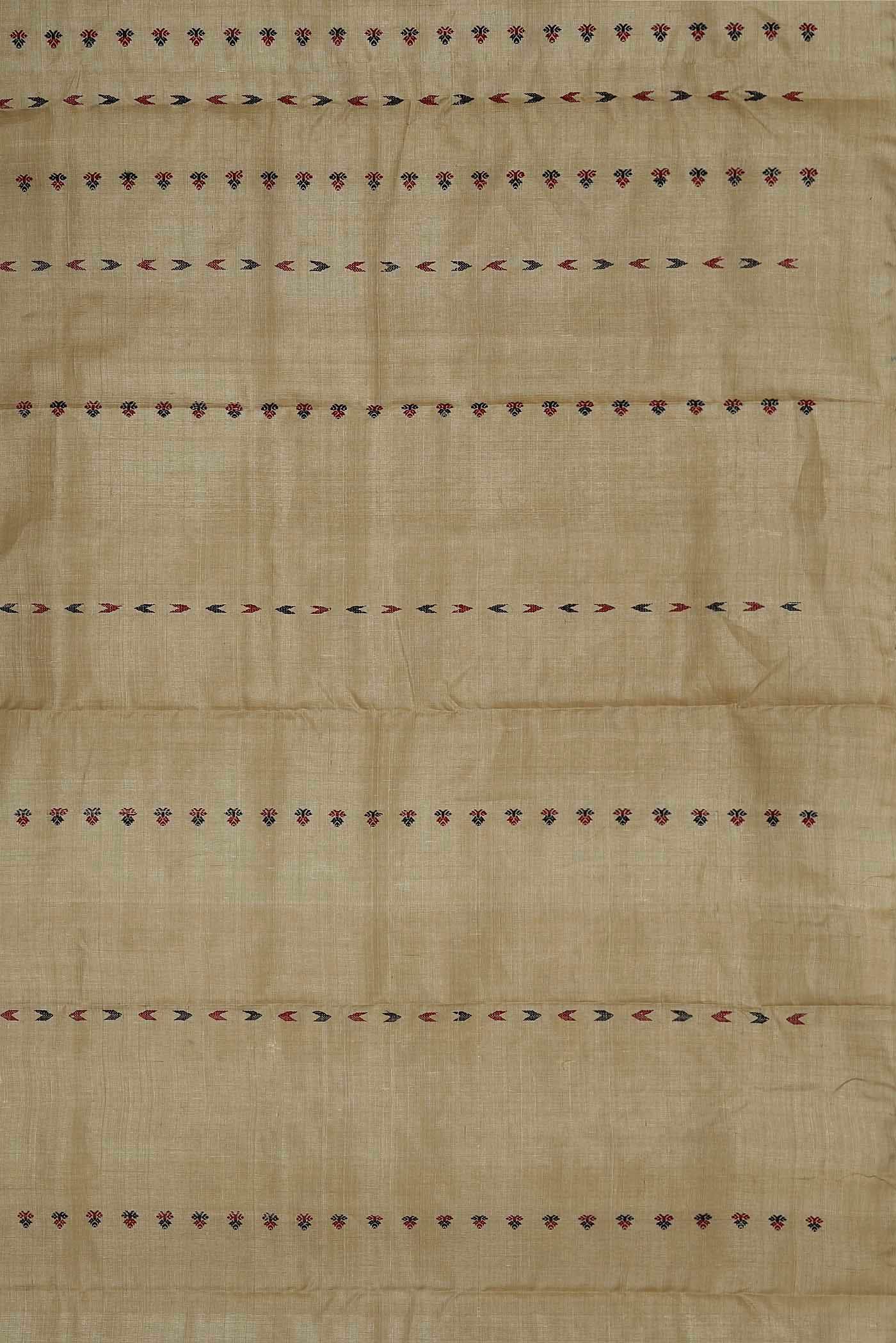 Beige Assam Silk Saree