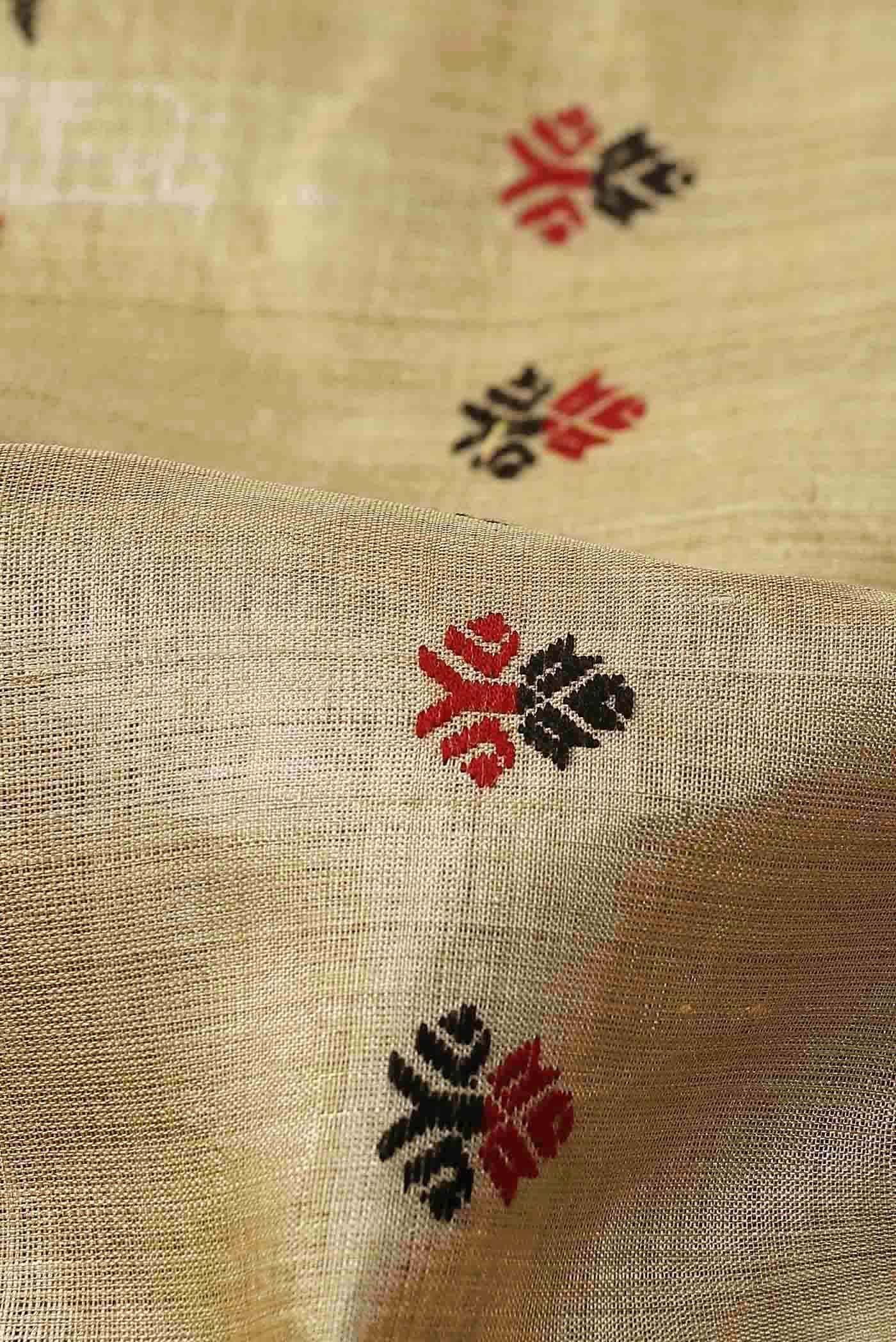 Beige Assam Silk Saree
