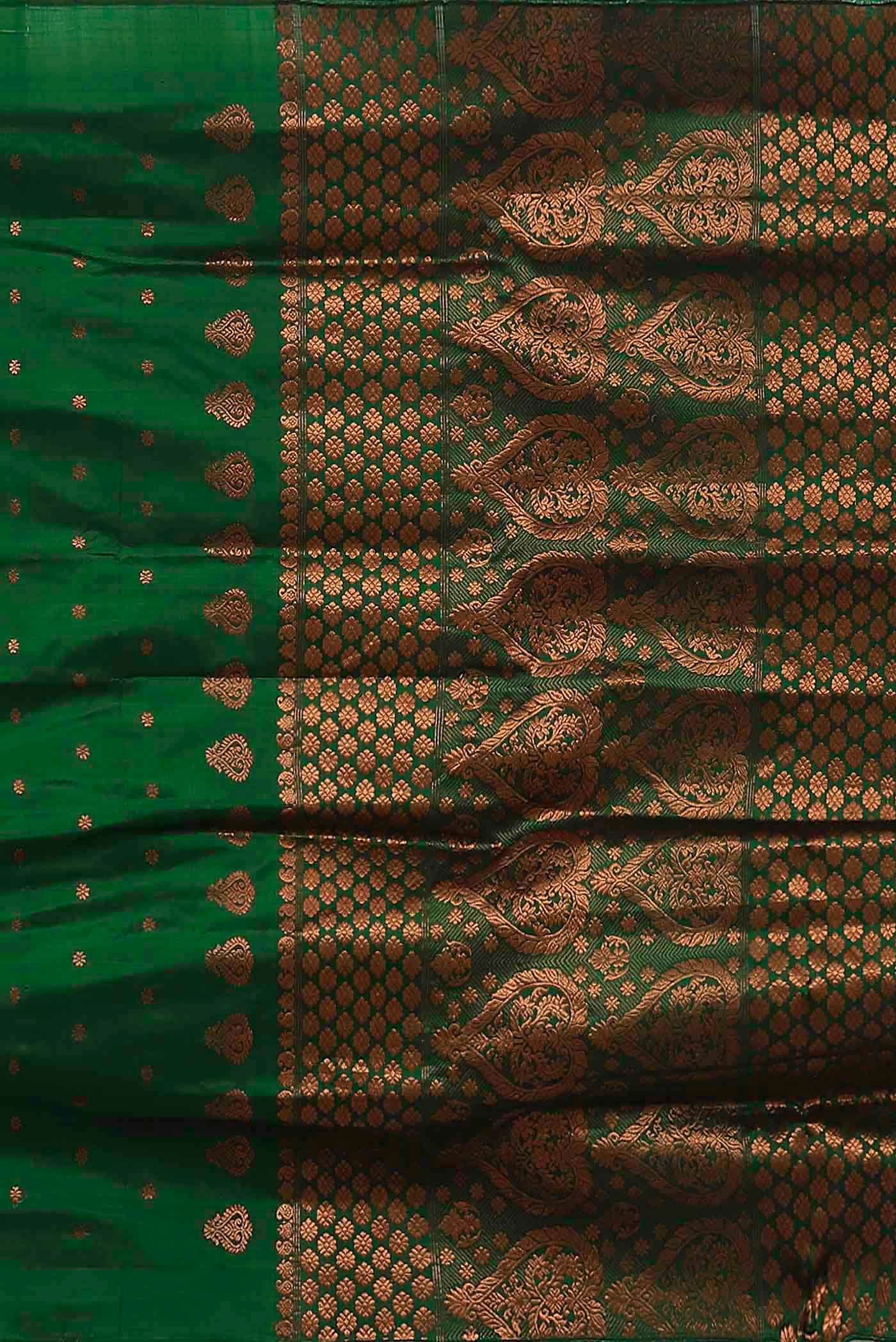 Green Assam Silk Saree