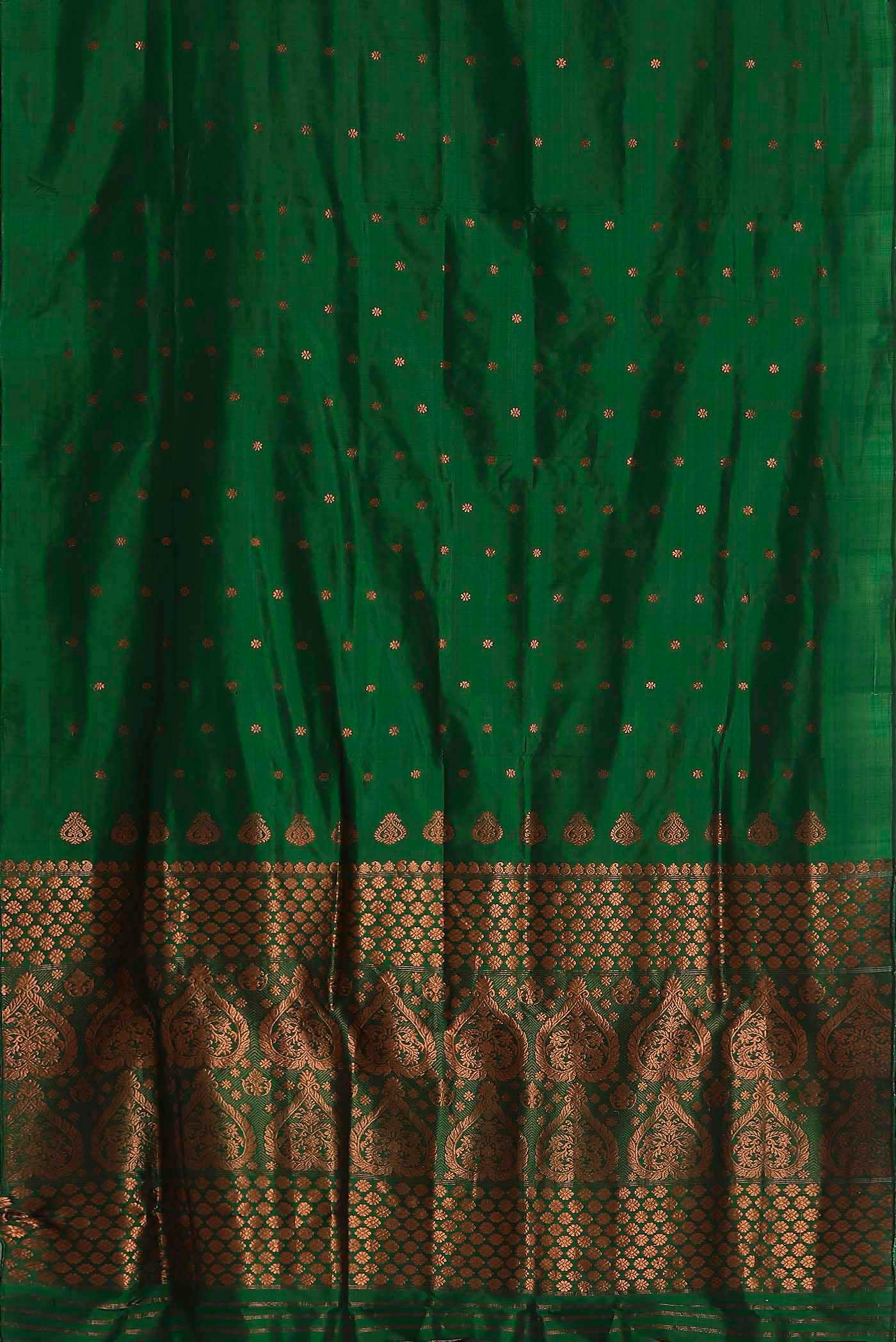 Green Assam Silk Saree