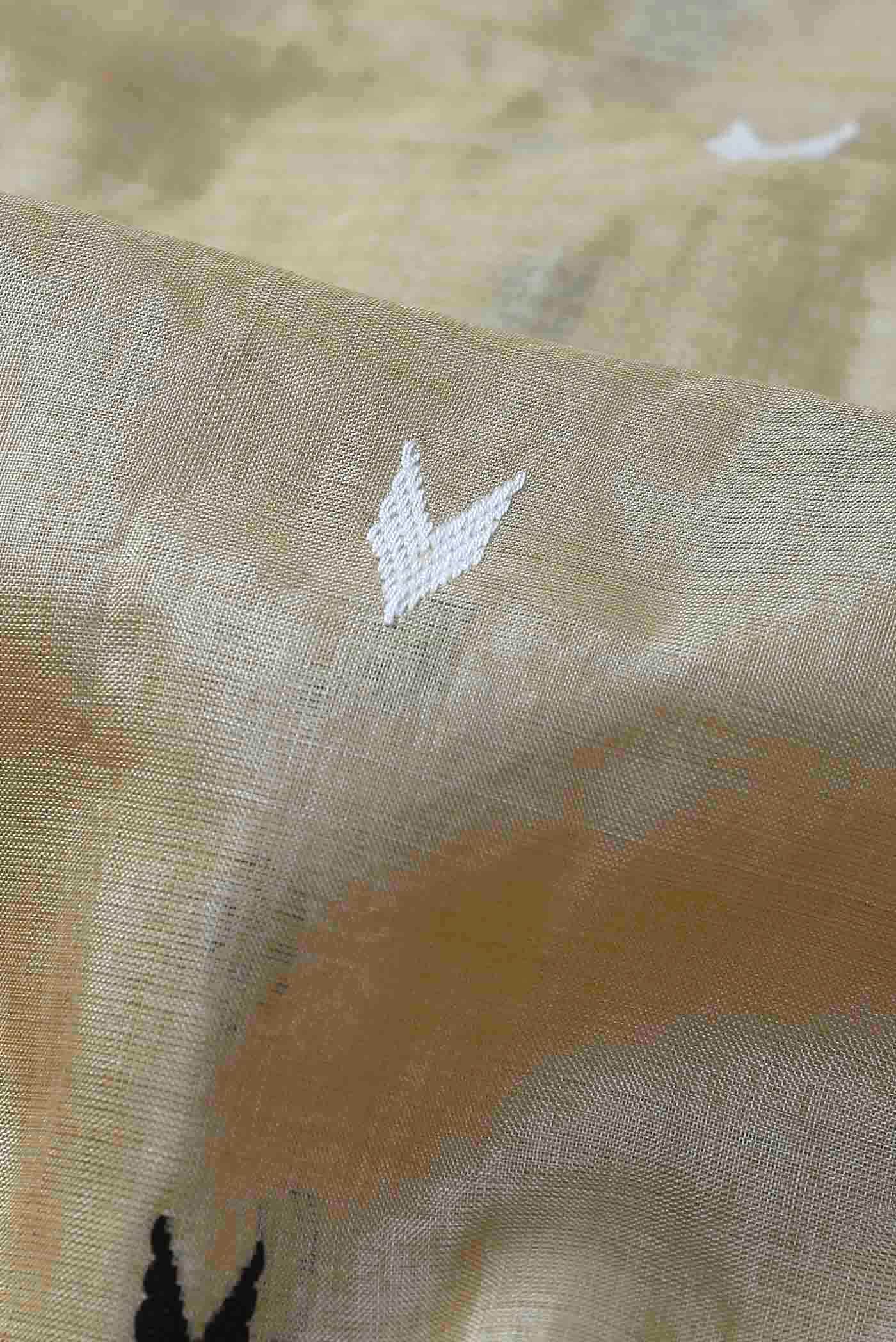Beige Assam Silk Saree