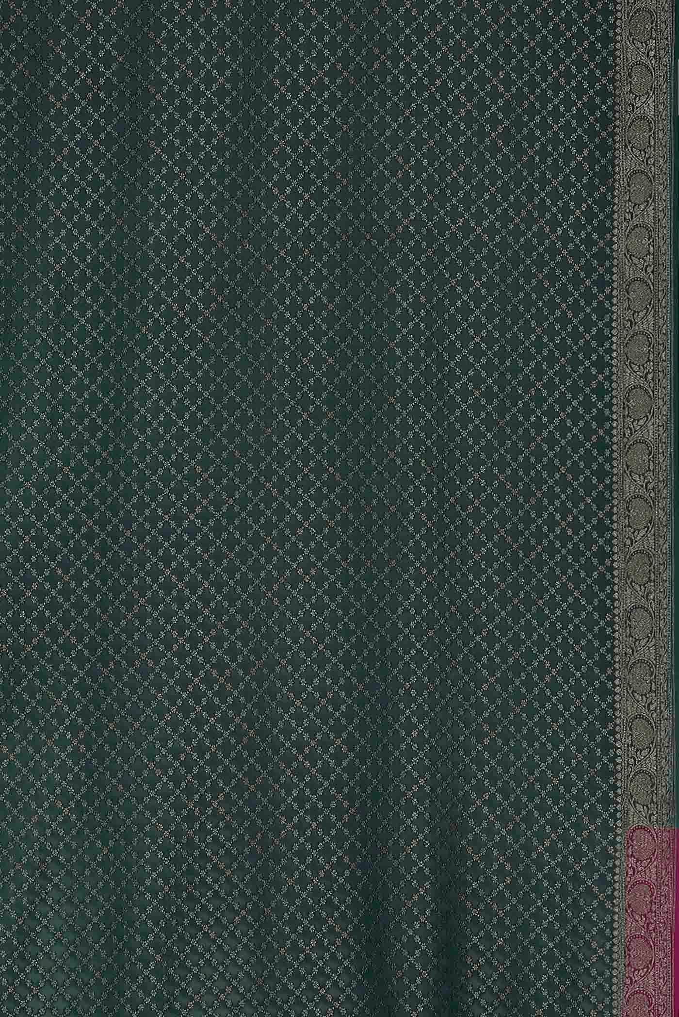Green Banarasi Georgette Saree