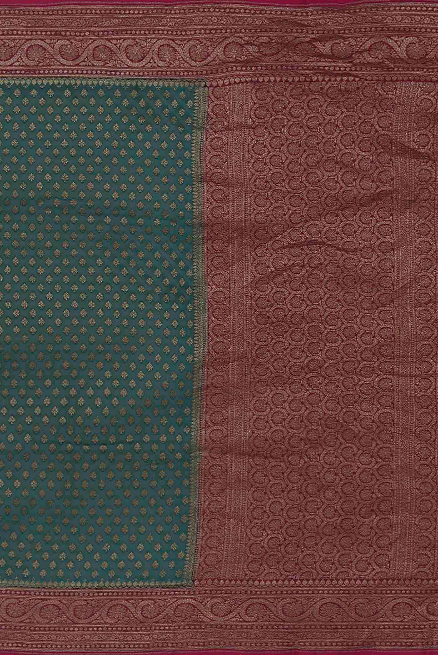 Blue Banarasi Georgette Saree