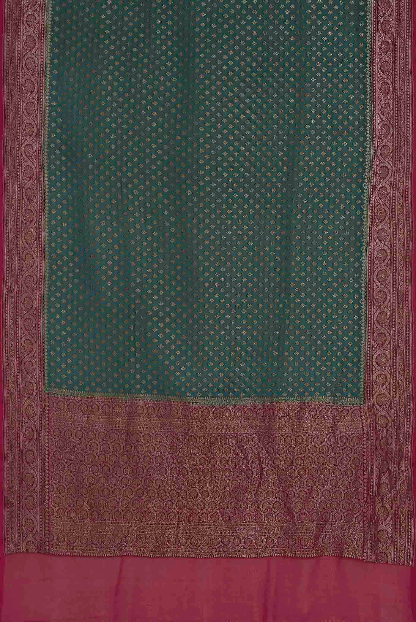 Blue Banarasi Georgette Saree