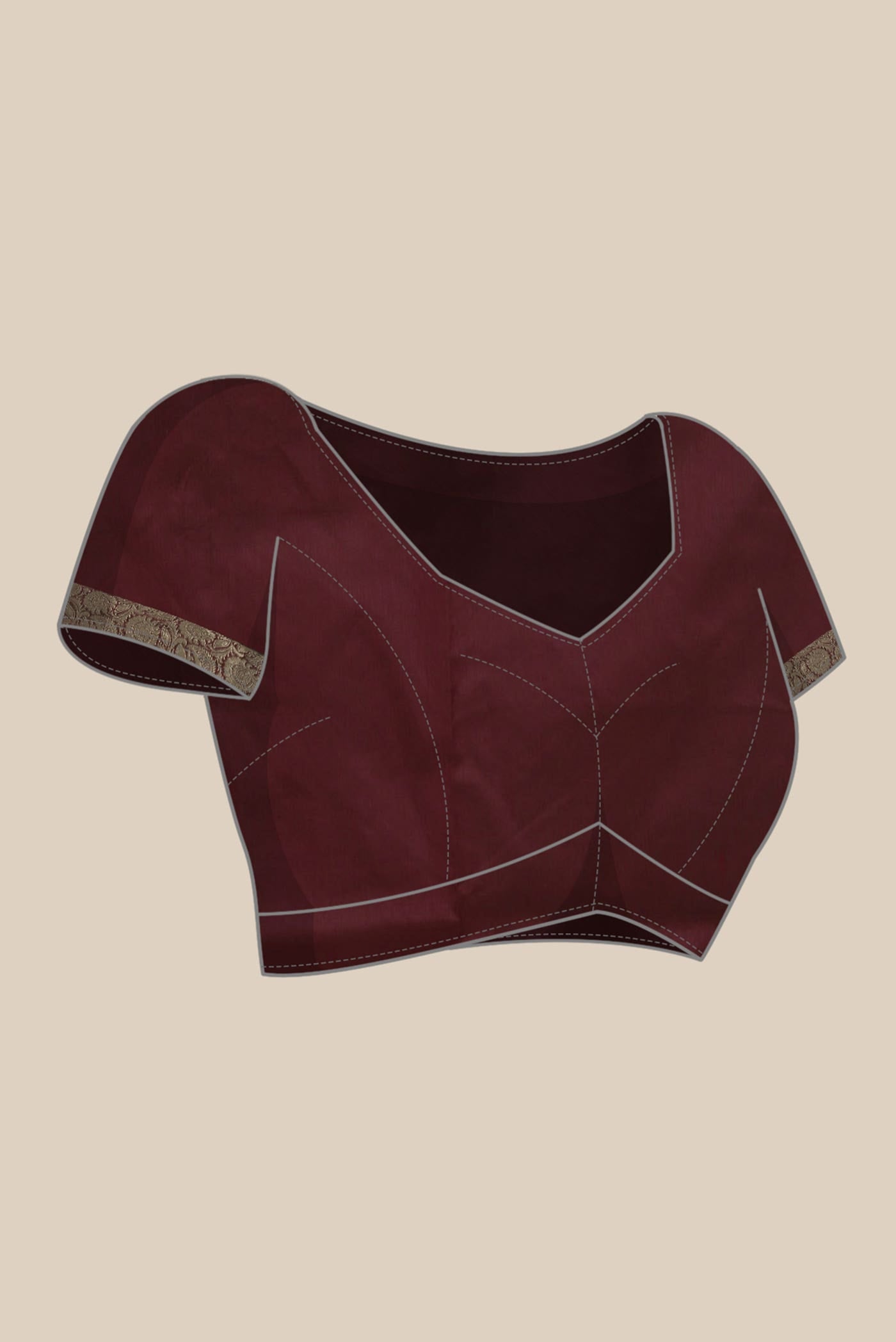 Maroon Banarasi Katan Silk Saree