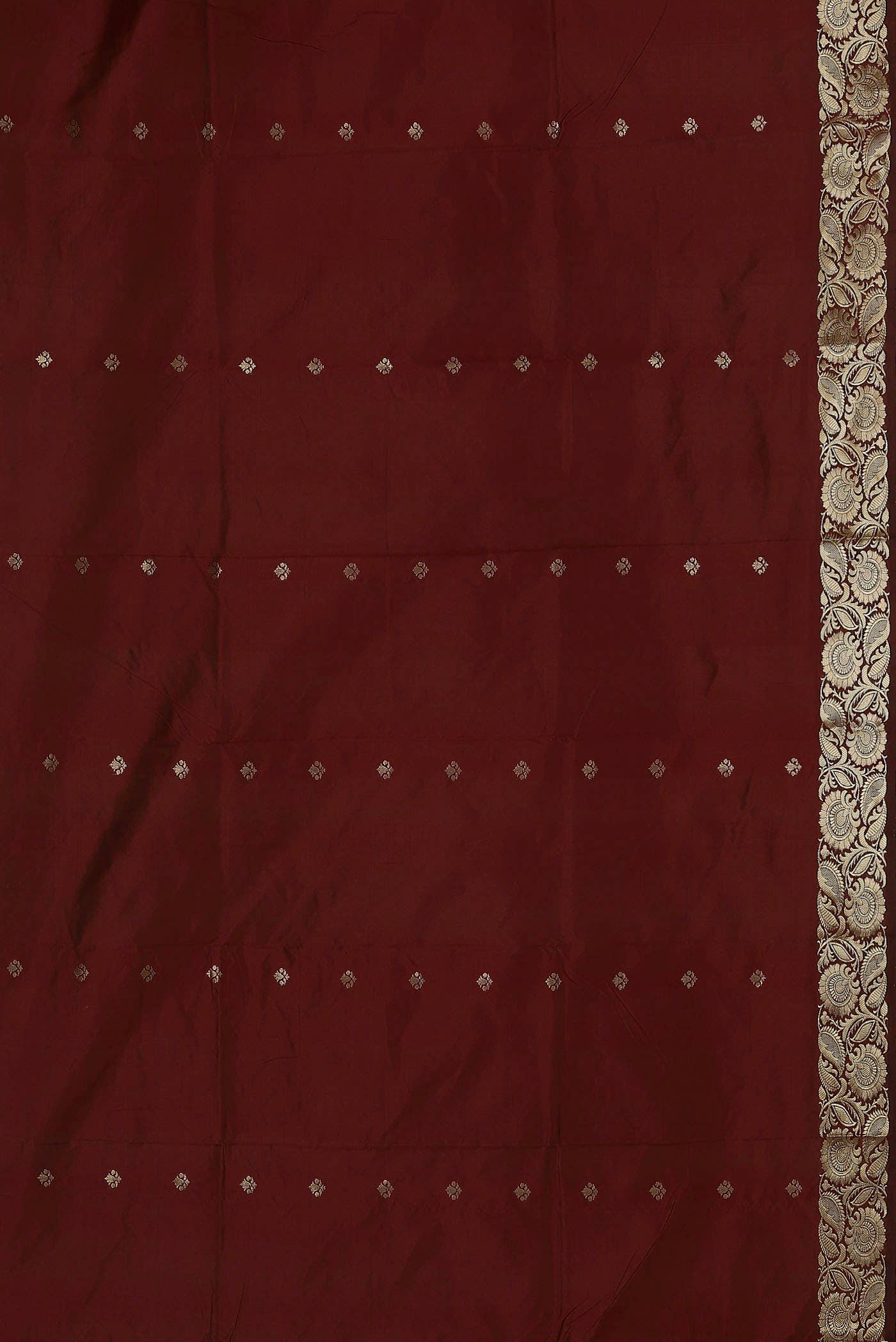 Maroon Banarasi Katan Silk Saree