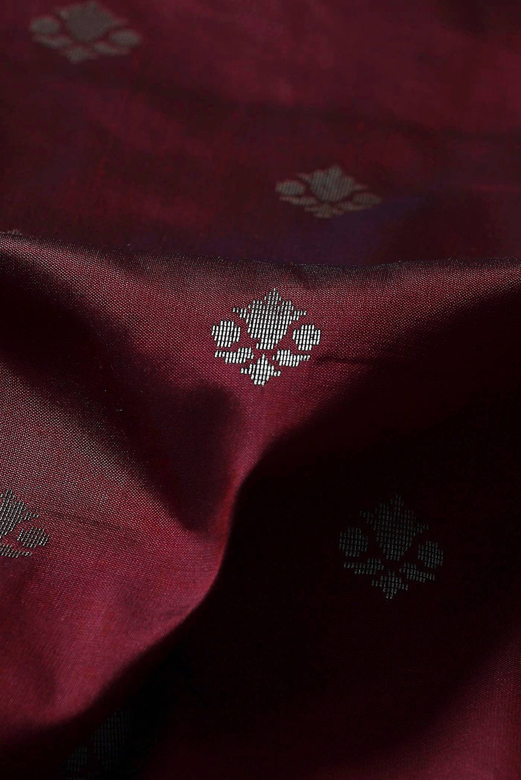 Maroon Banarasi Katan Silk Saree