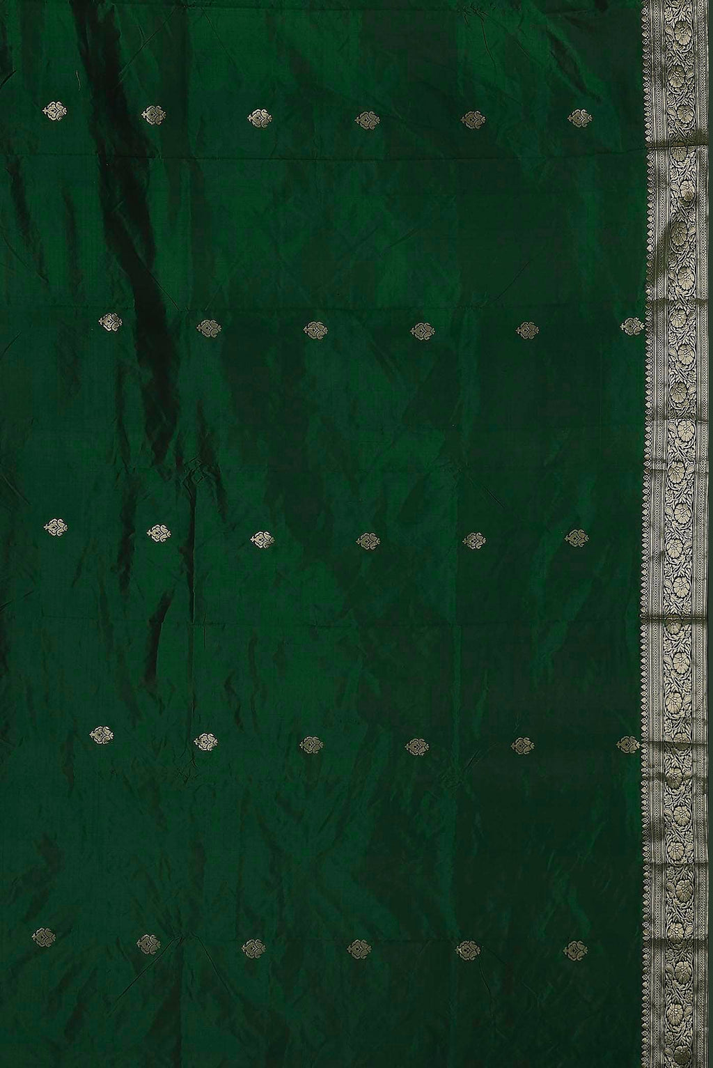 Green Banarasi Katan Silk Saree