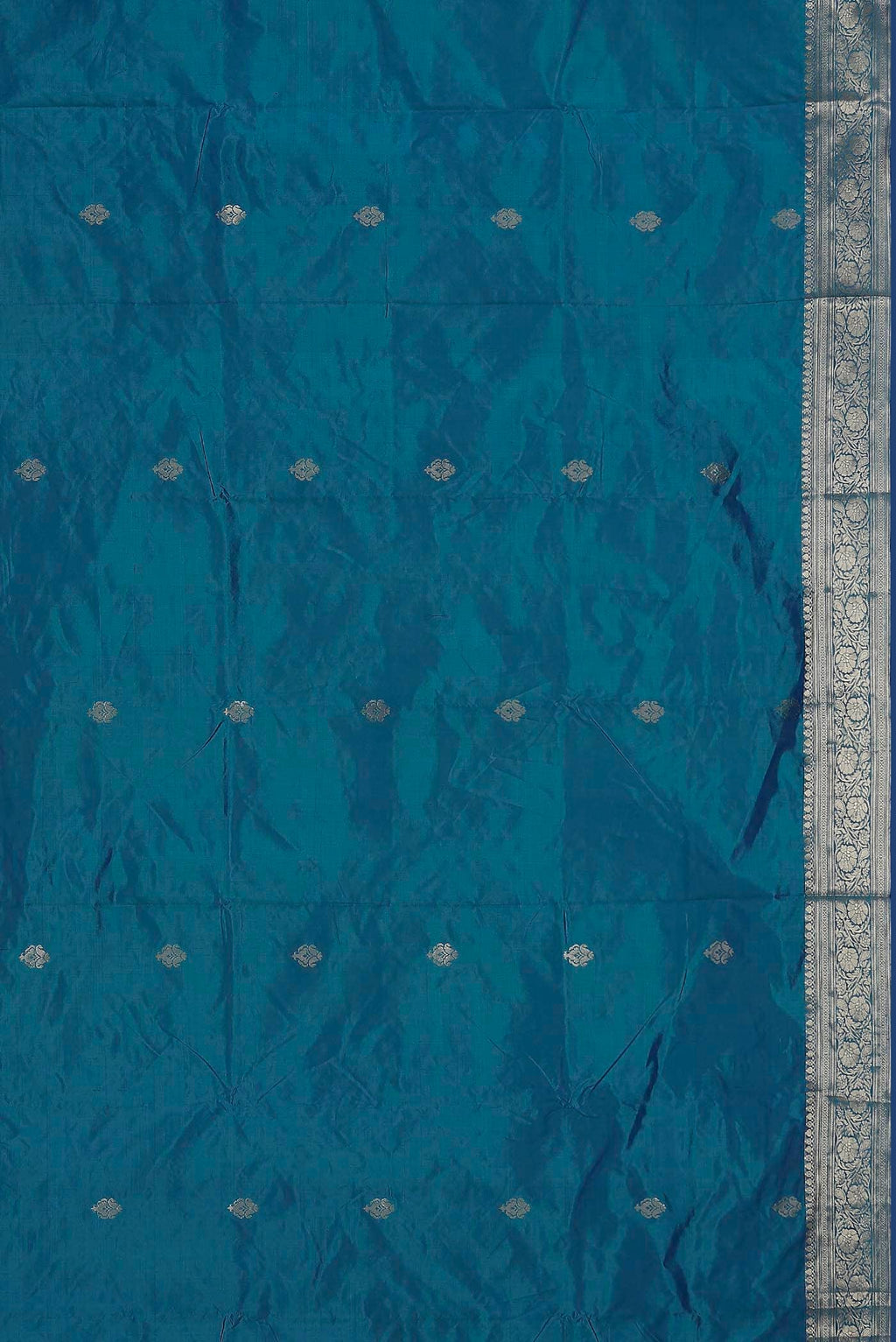 Blue Banarasi Katan Silk Saree