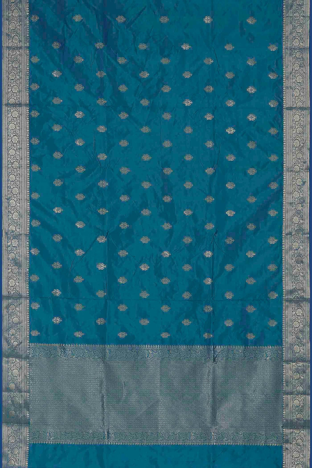 Blue Banarasi Katan Silk Saree
