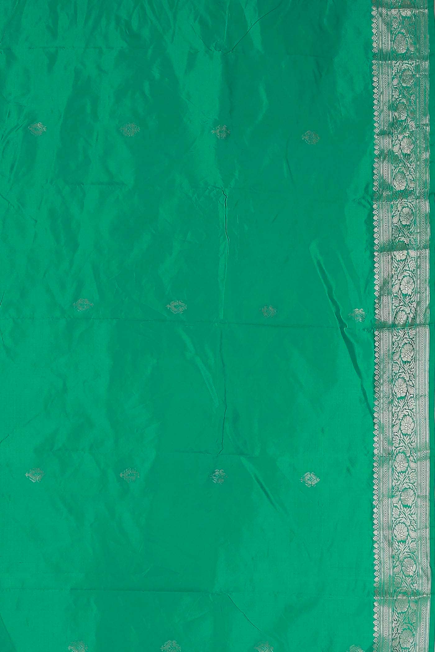 Green Banarasi Katan Silk Saree