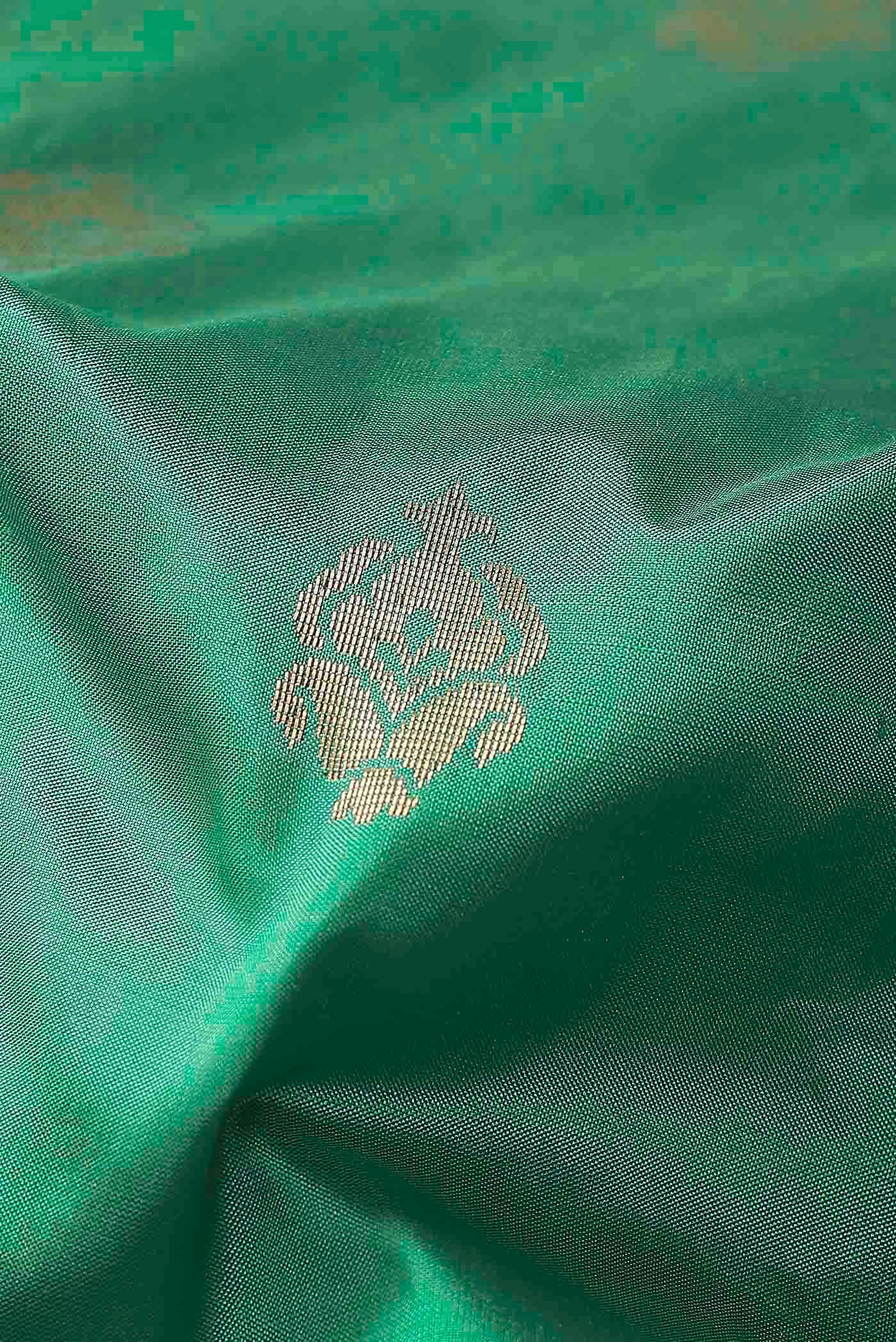 Green Banarasi Katan Silk Saree