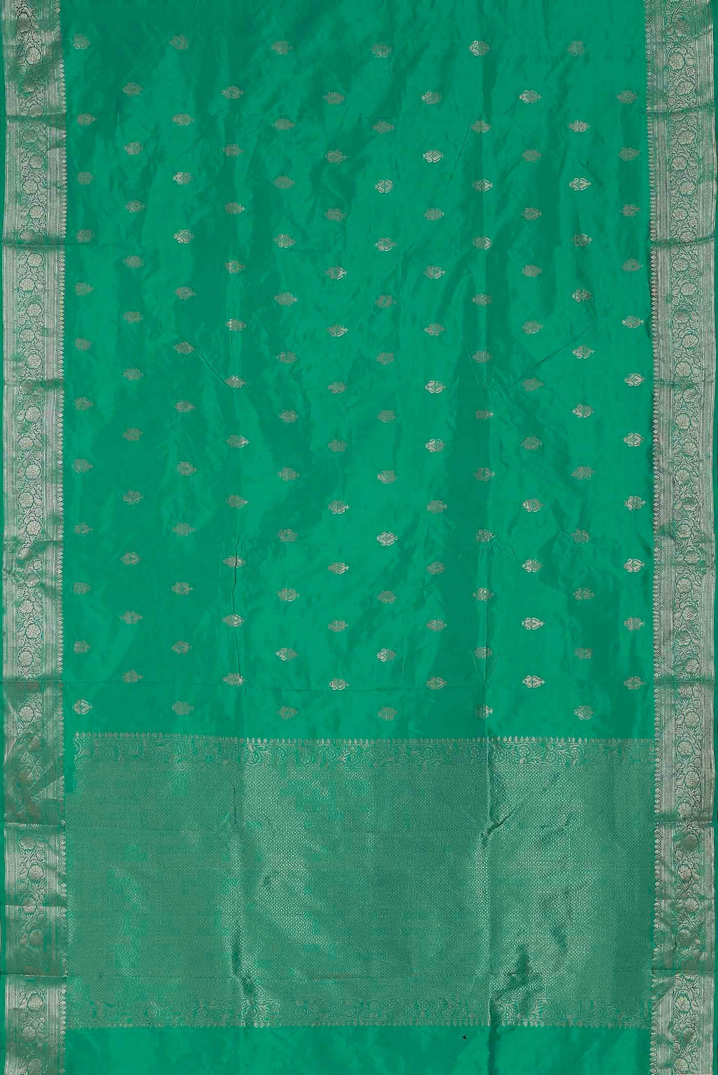 Green Banarasi Katan Silk Saree