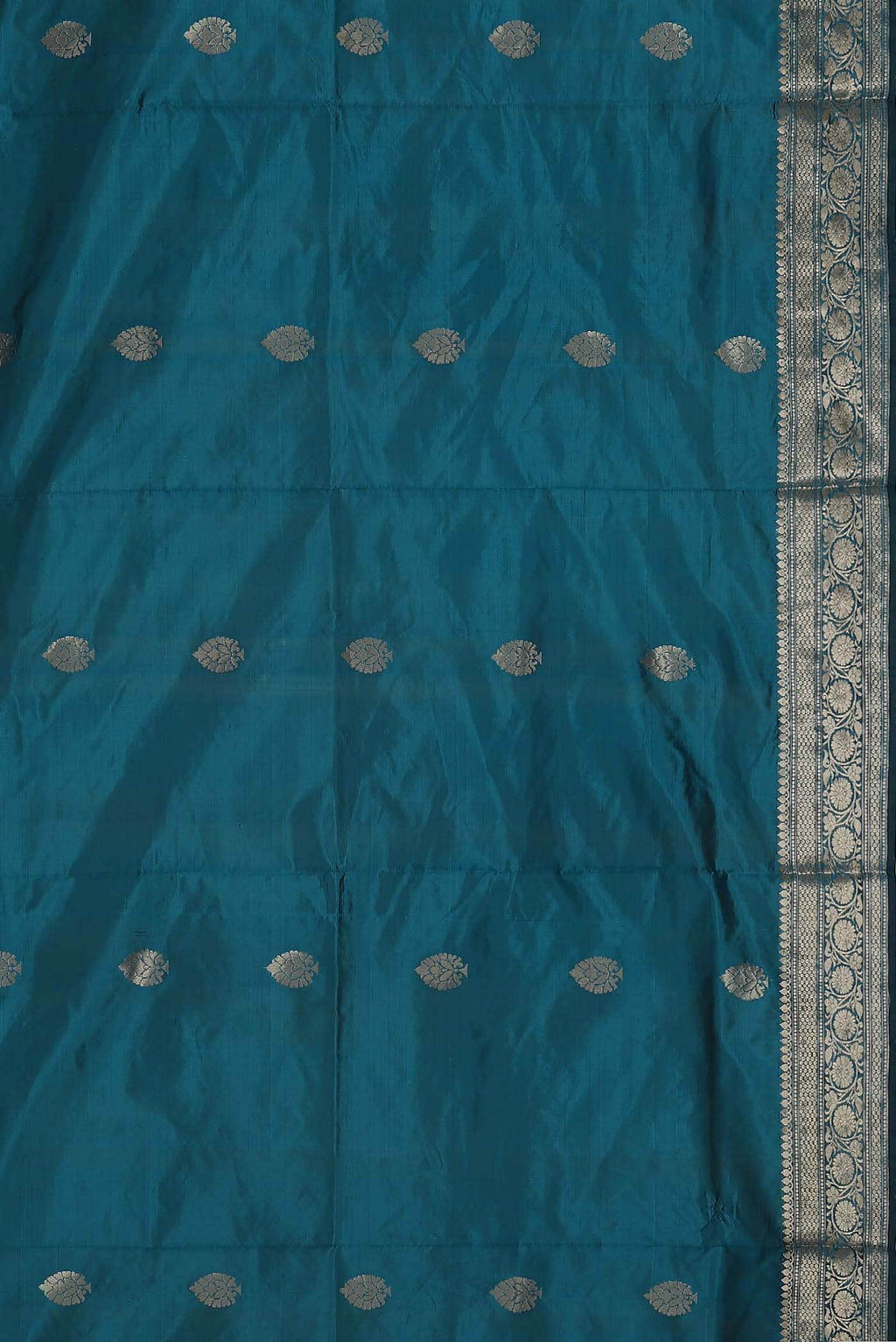 Blue Banarasi Katan Silk Saree