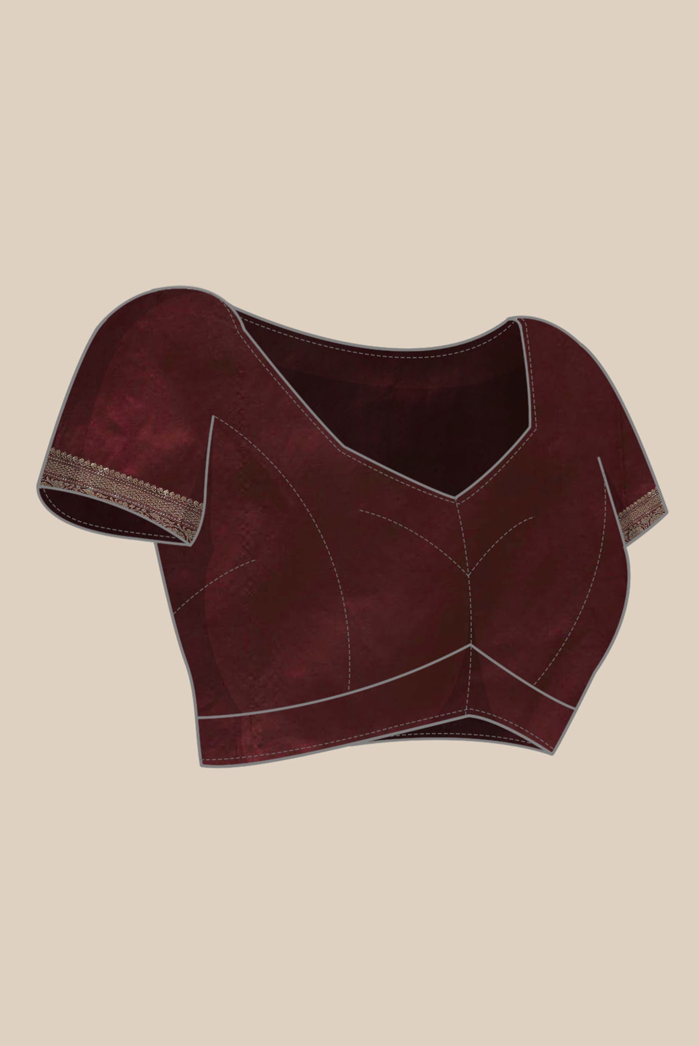 Maroon Banarasi Katan Silk Saree