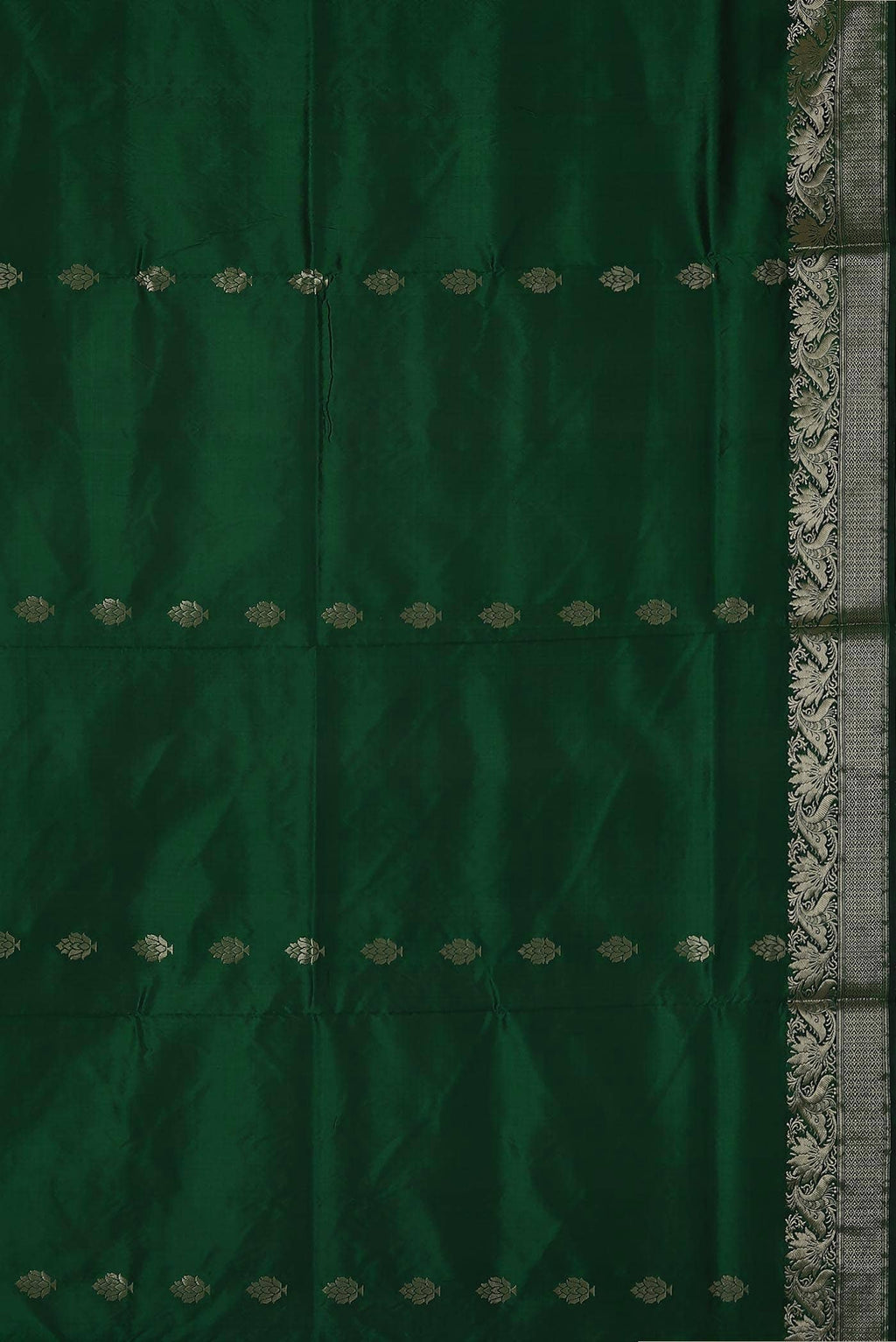Green Banarasi Katan Silk Saree