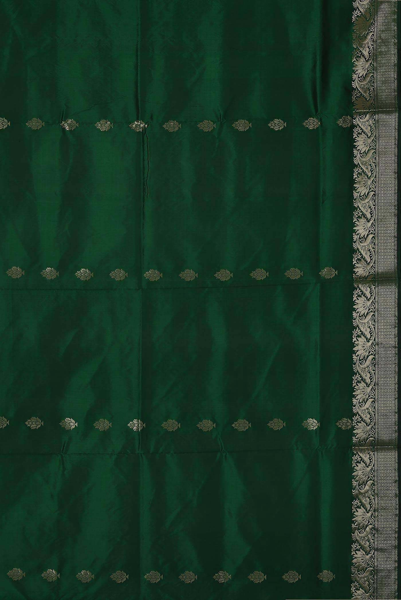 Green Banarasi Katan Silk Saree