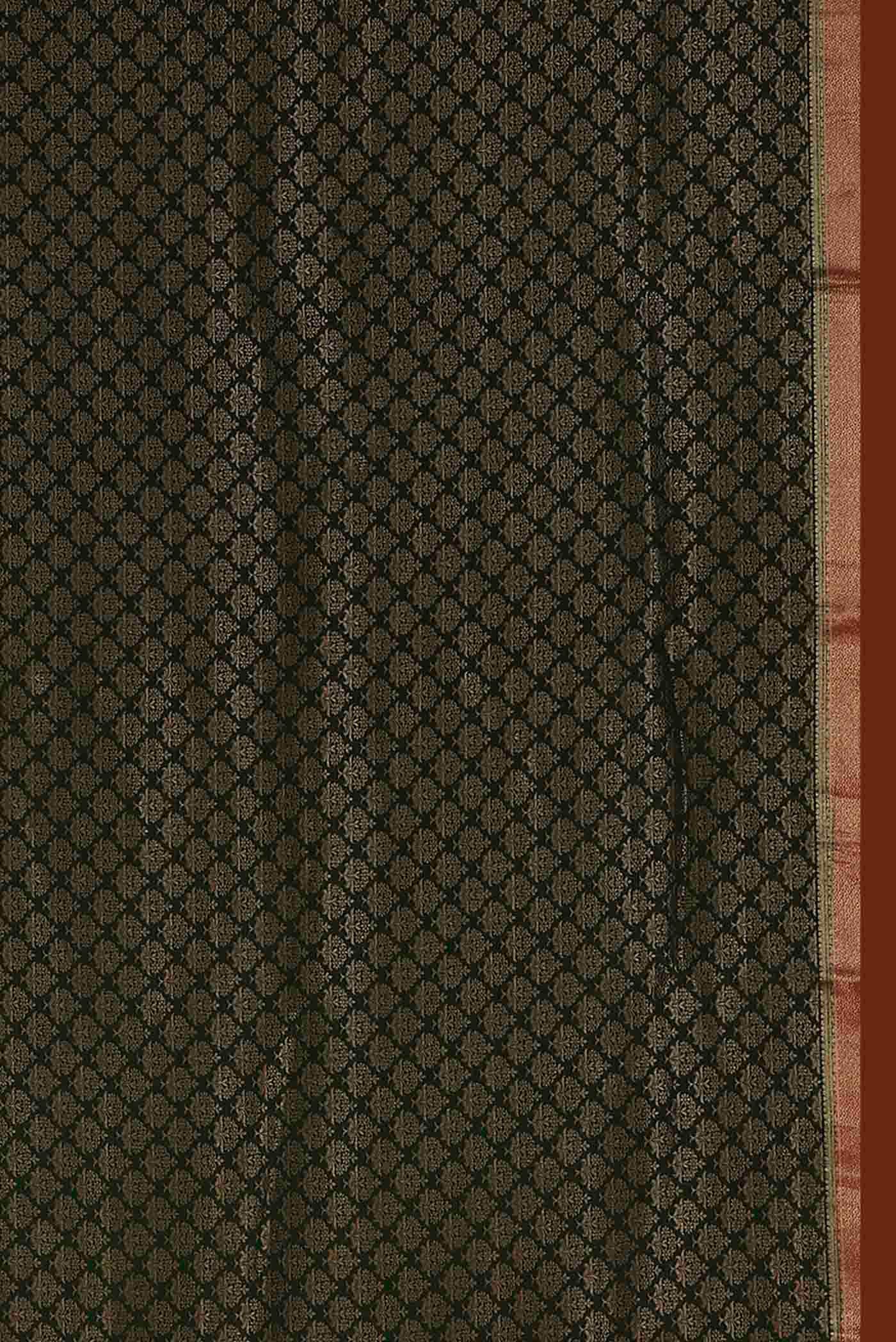 Bottle Green Mysore Crepe Saree