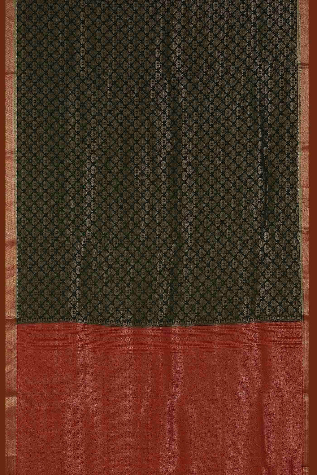 Bottle Green Mysore Crepe Saree