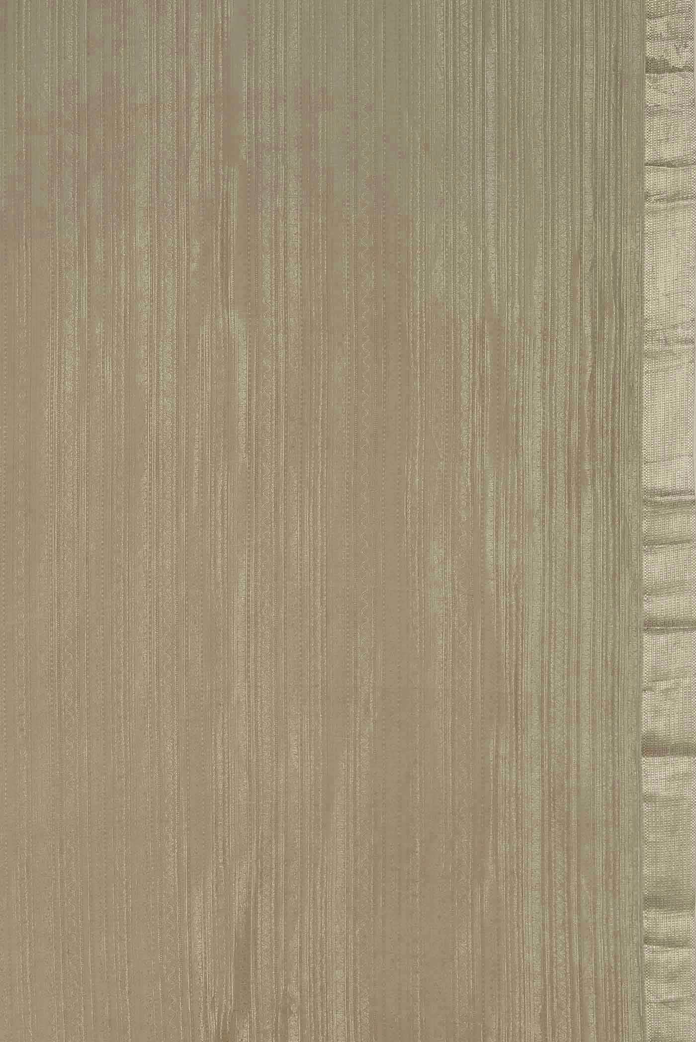 Beige Mysore Crepe Saree