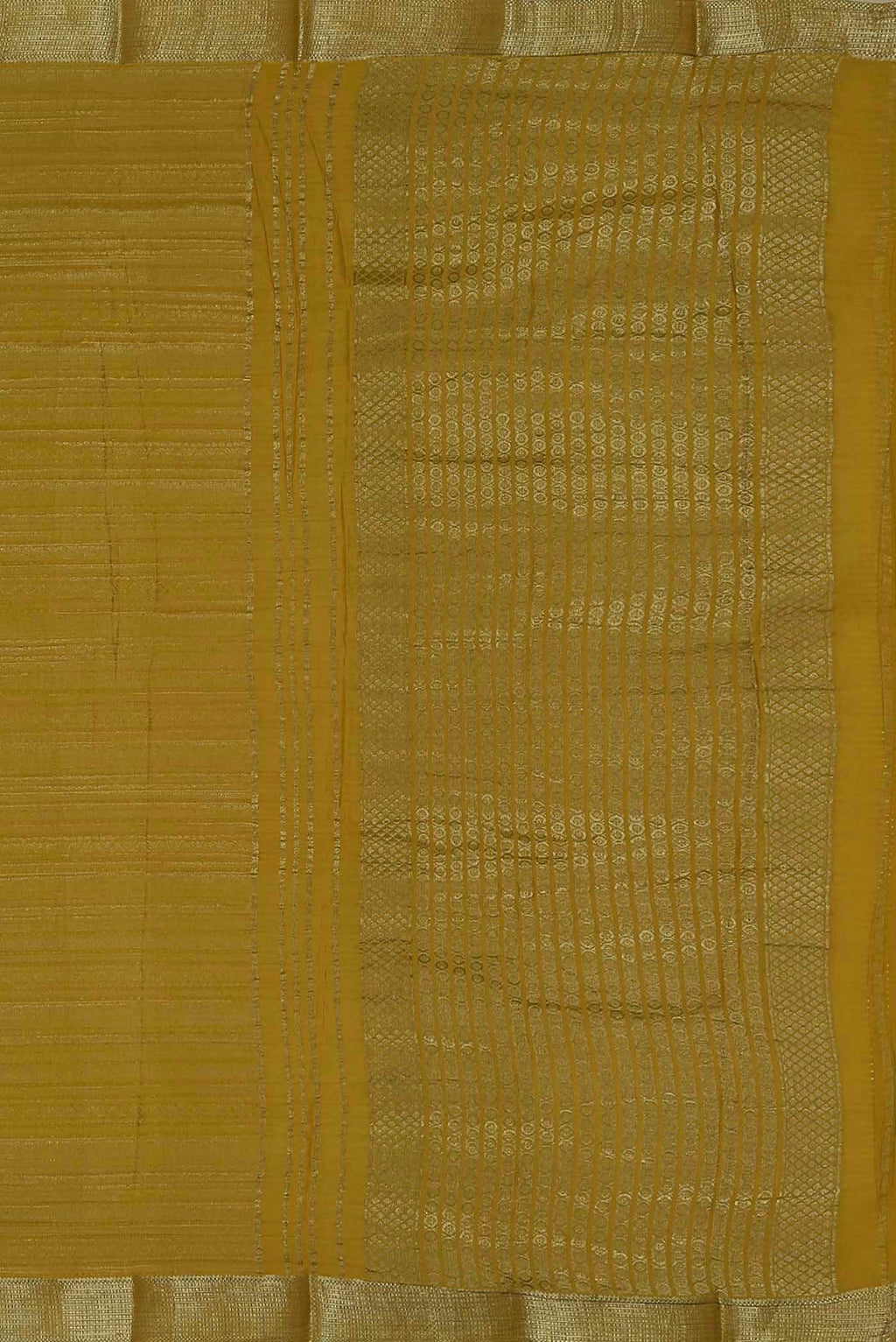 Beige Mysore Crepe Saree
