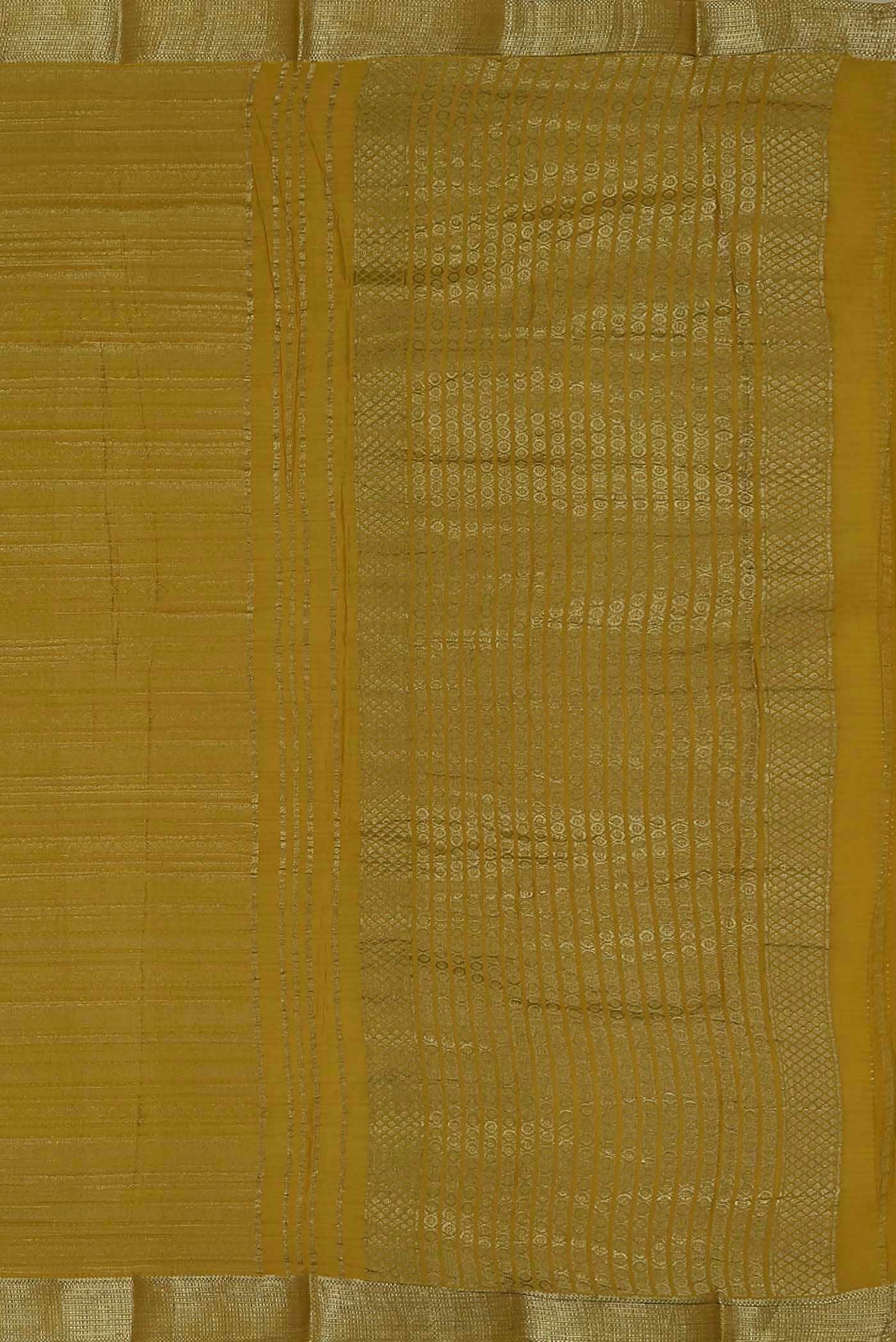 Beige Mysore Crepe Saree