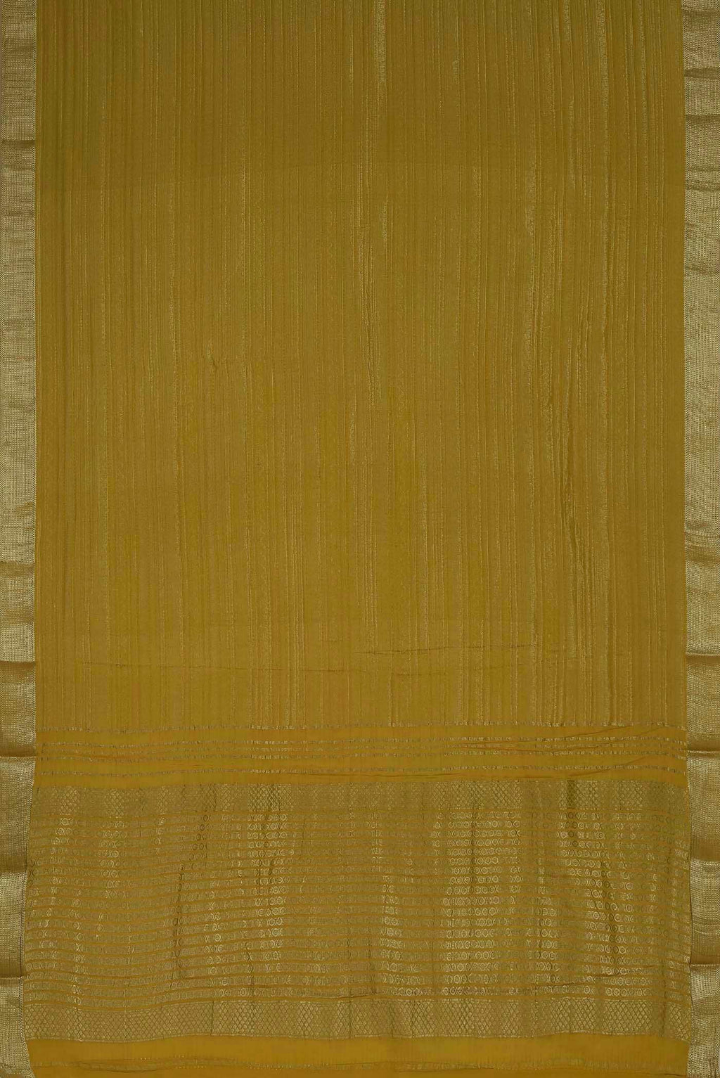 Beige Mysore Crepe Saree