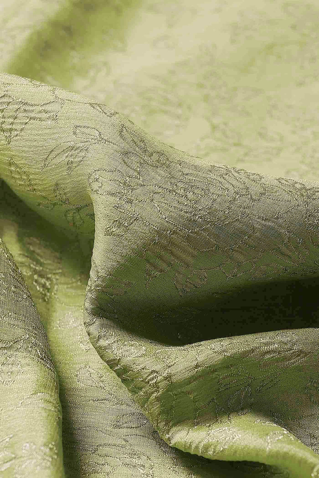 Green Mysore Crepe Saree