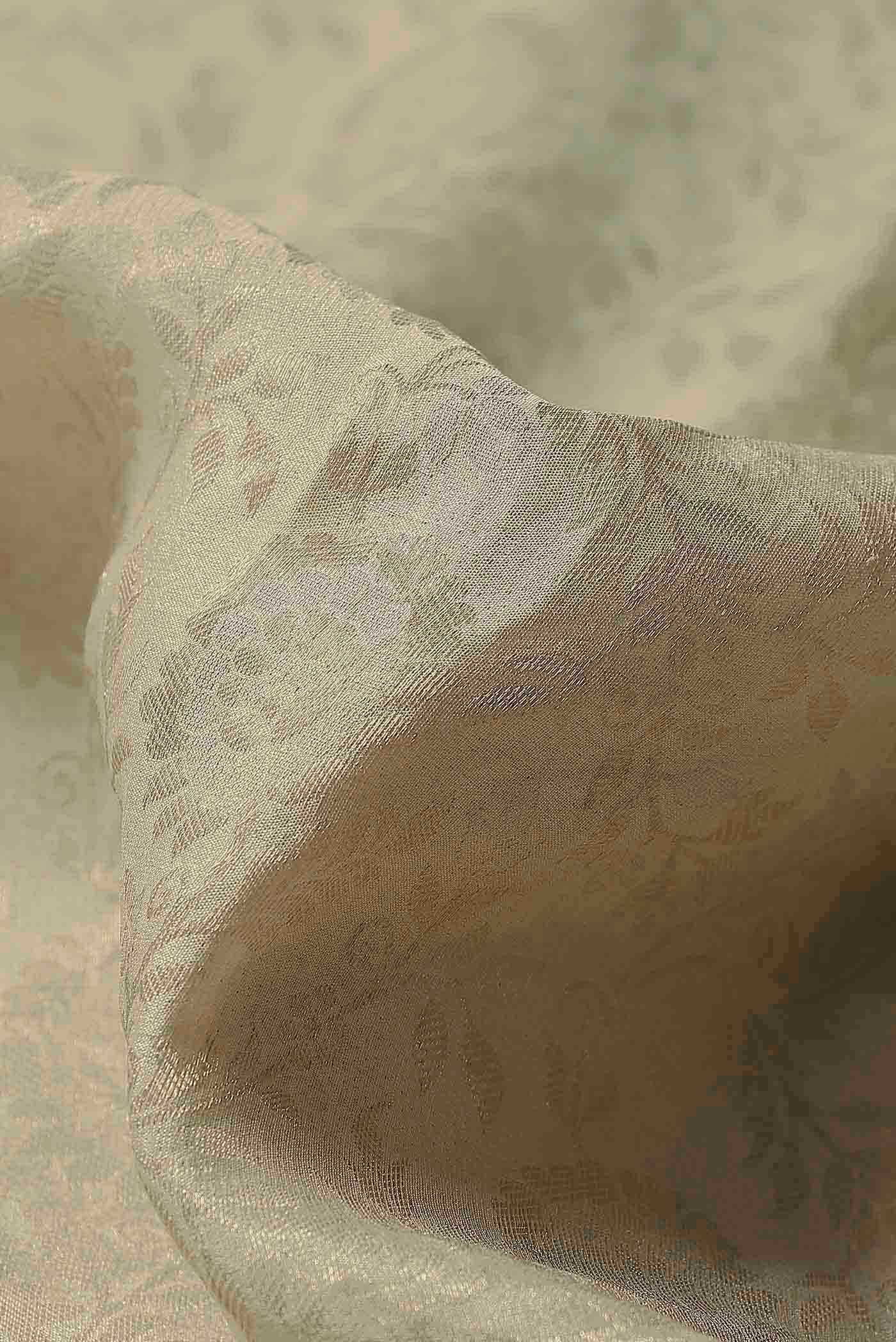 Cream Mysore Crepe Saree