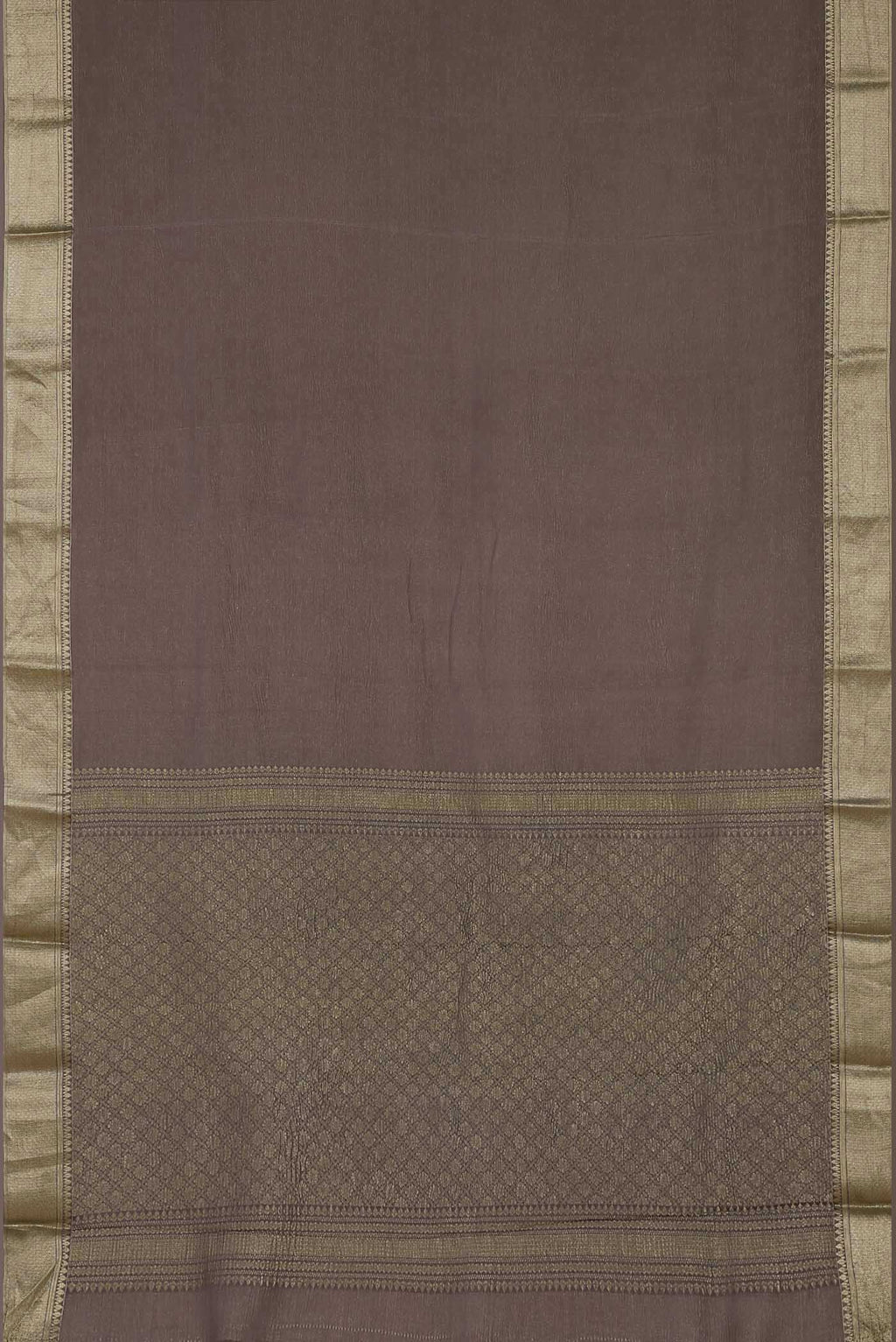 Lavender Mysore Crepe Saree