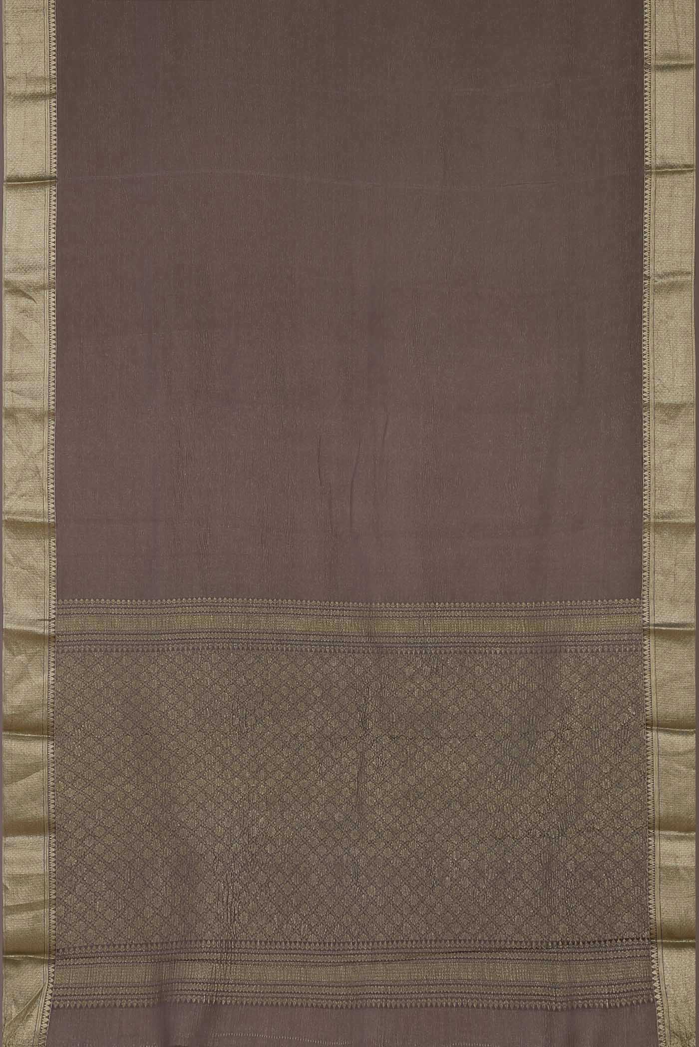 Lavender Mysore Crepe Saree
