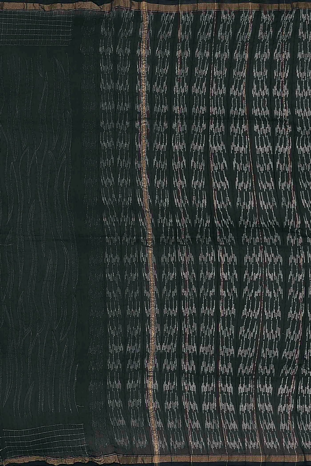 Black Chanderi Silk Cotton Saree