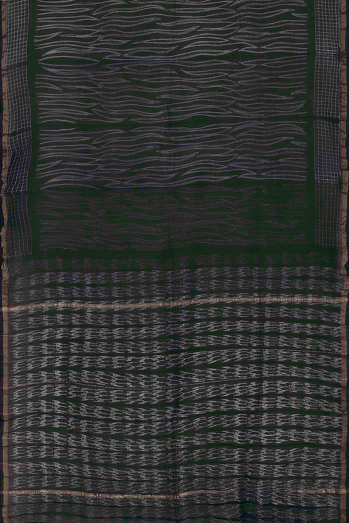 Black Chanderi Silk Cotton Saree