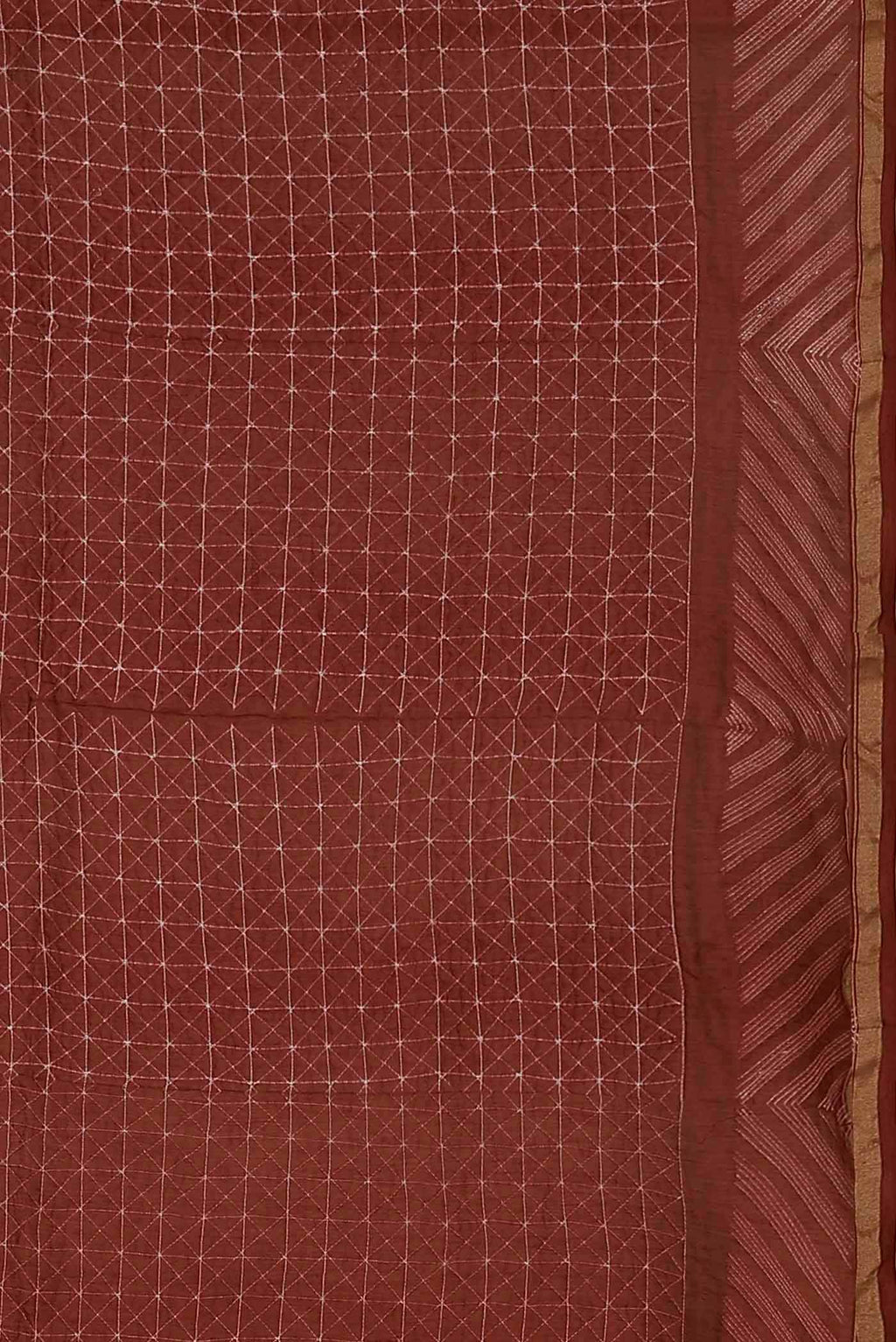 Red Chanderi Silk Cotton Saree