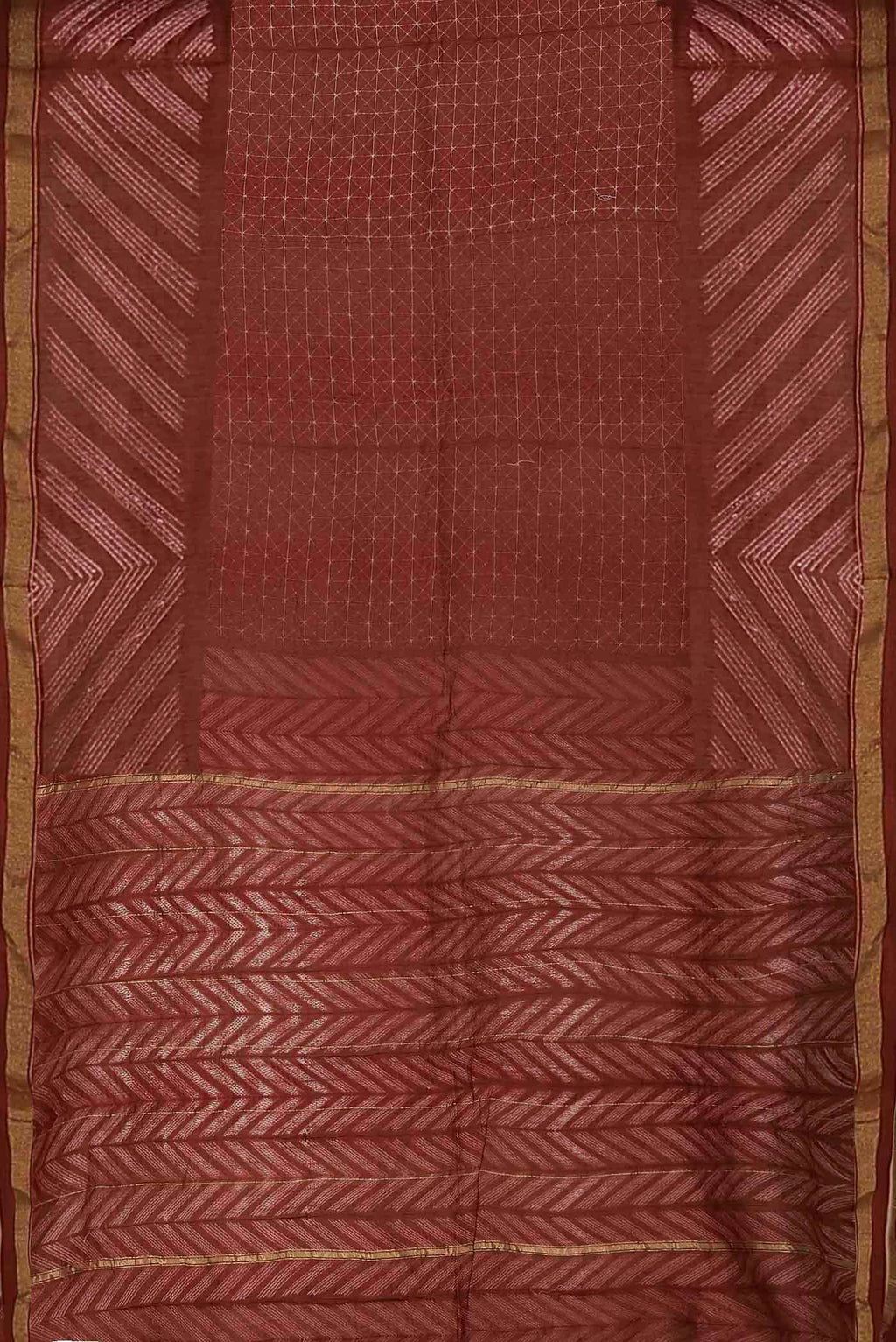 Red Chanderi Silk Cotton Saree