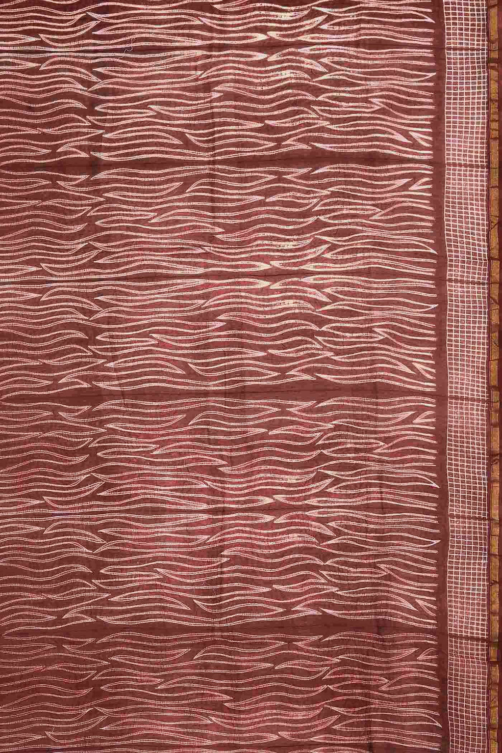 Maroon Chanderi Silk Cotton Saree