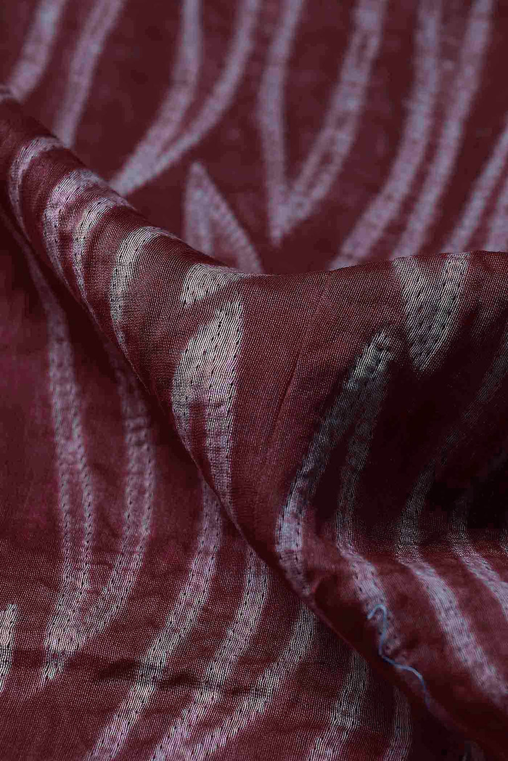 Maroon Chanderi Silk Cotton Saree