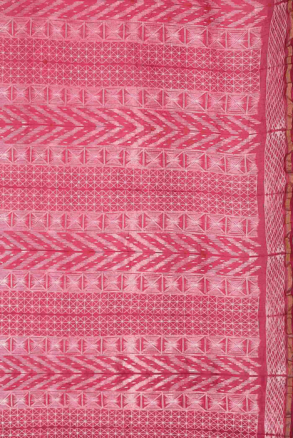 Pink Chanderi Silk Cotton Saree