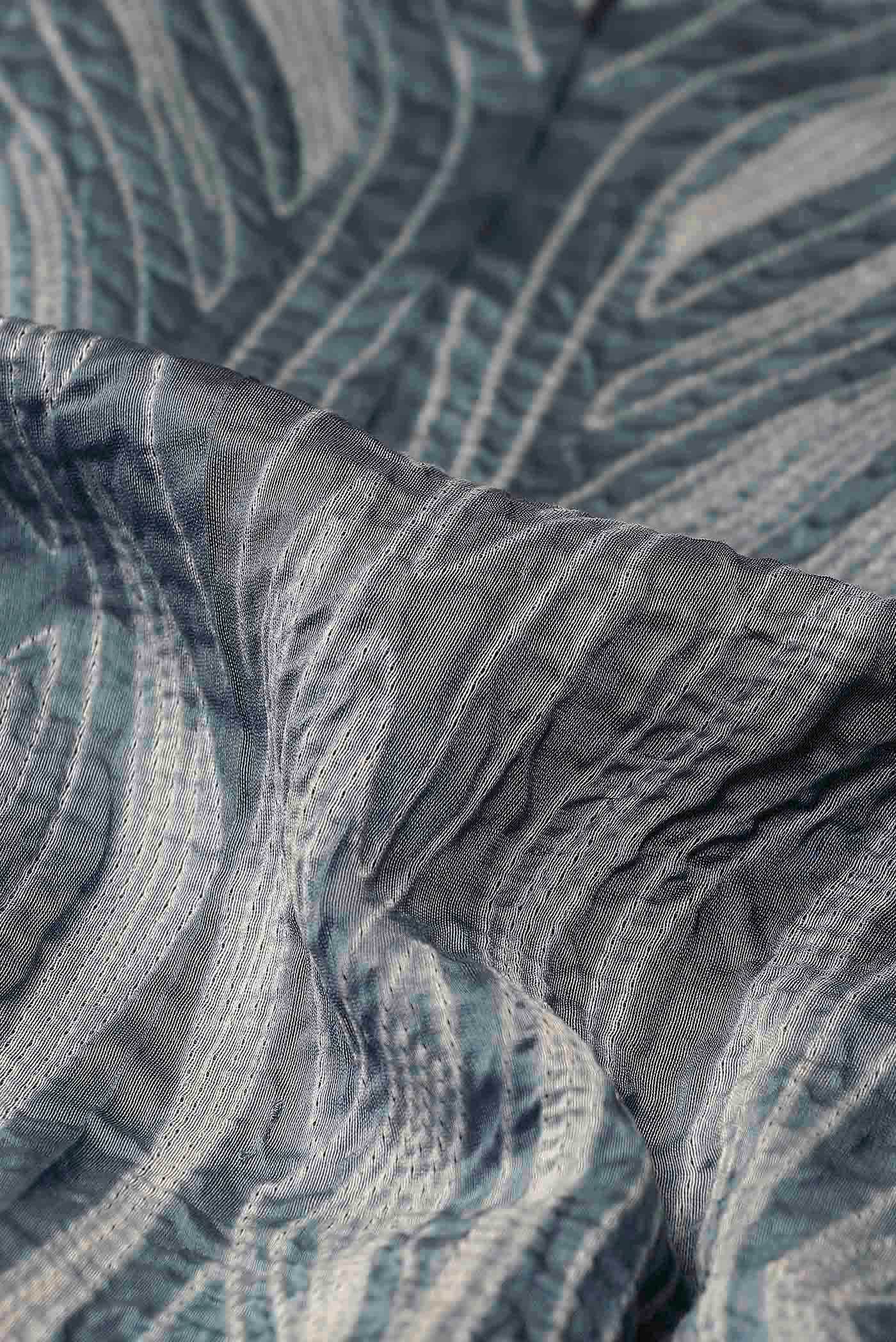 Grey Chanderi Silk Cotton Saree