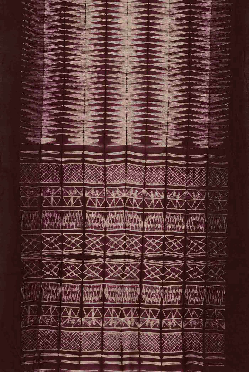 Brown Chanderi Silk Cotton Saree