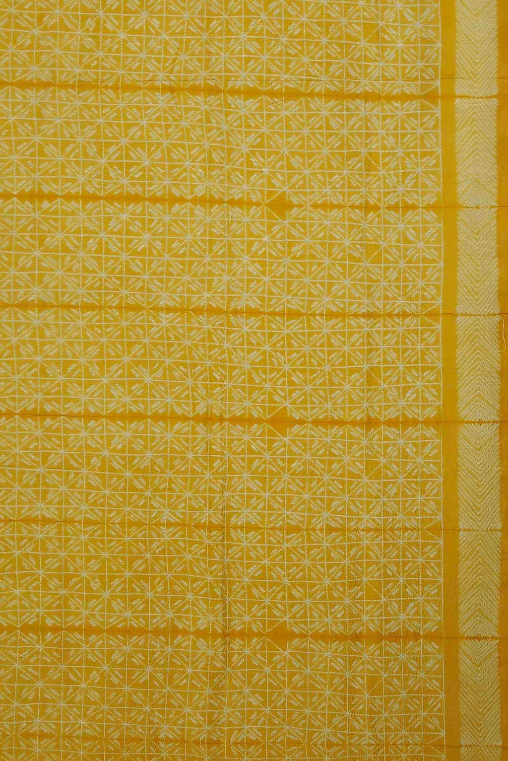 Yellow Chanderi Silk Cotton Saree